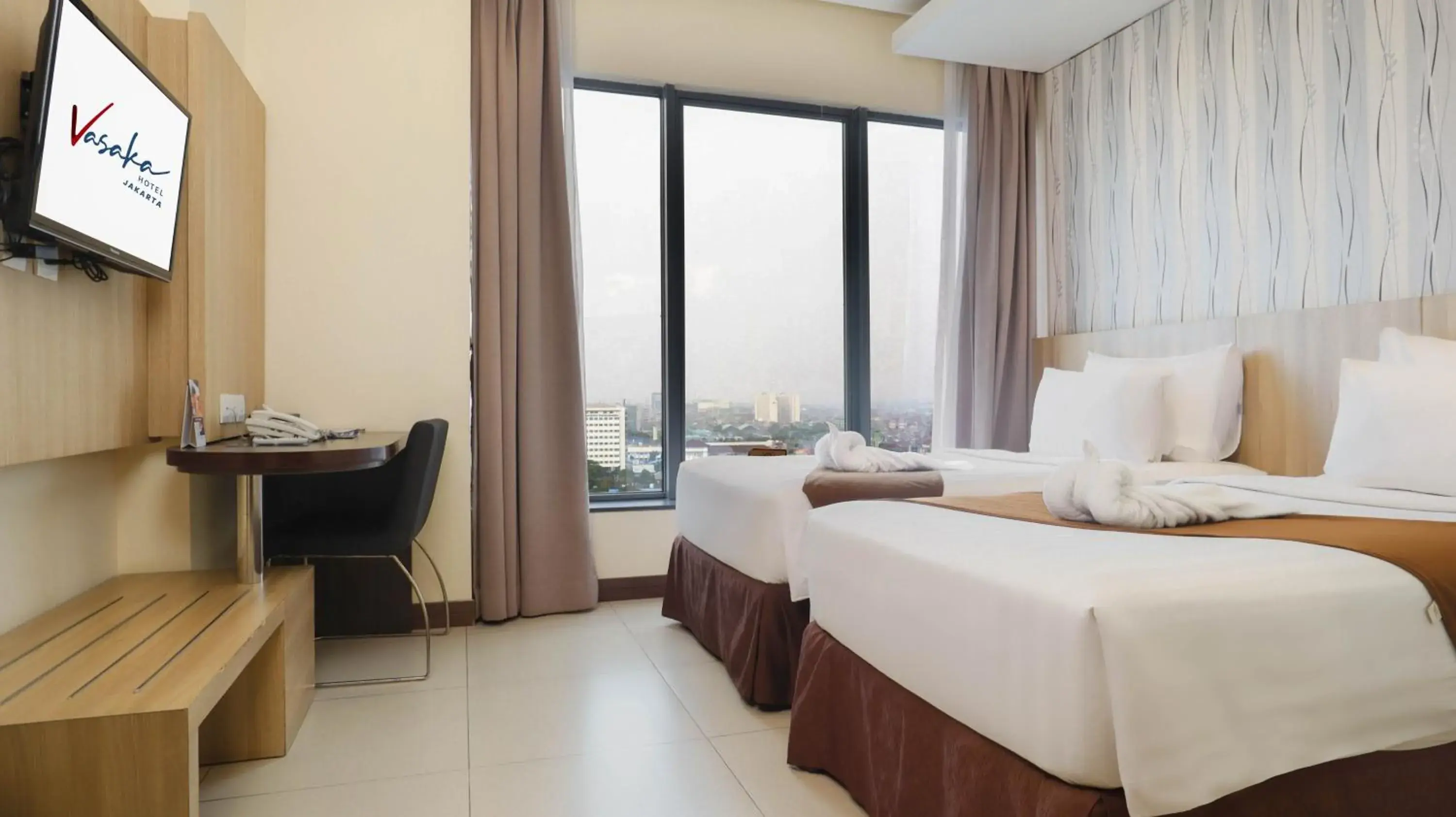 Executive Twin Room in Vasaka Hotel Jakarta Managed by Dafam Executive Twin Room in Vasaka Hotel Jakarta Managed by Dafam