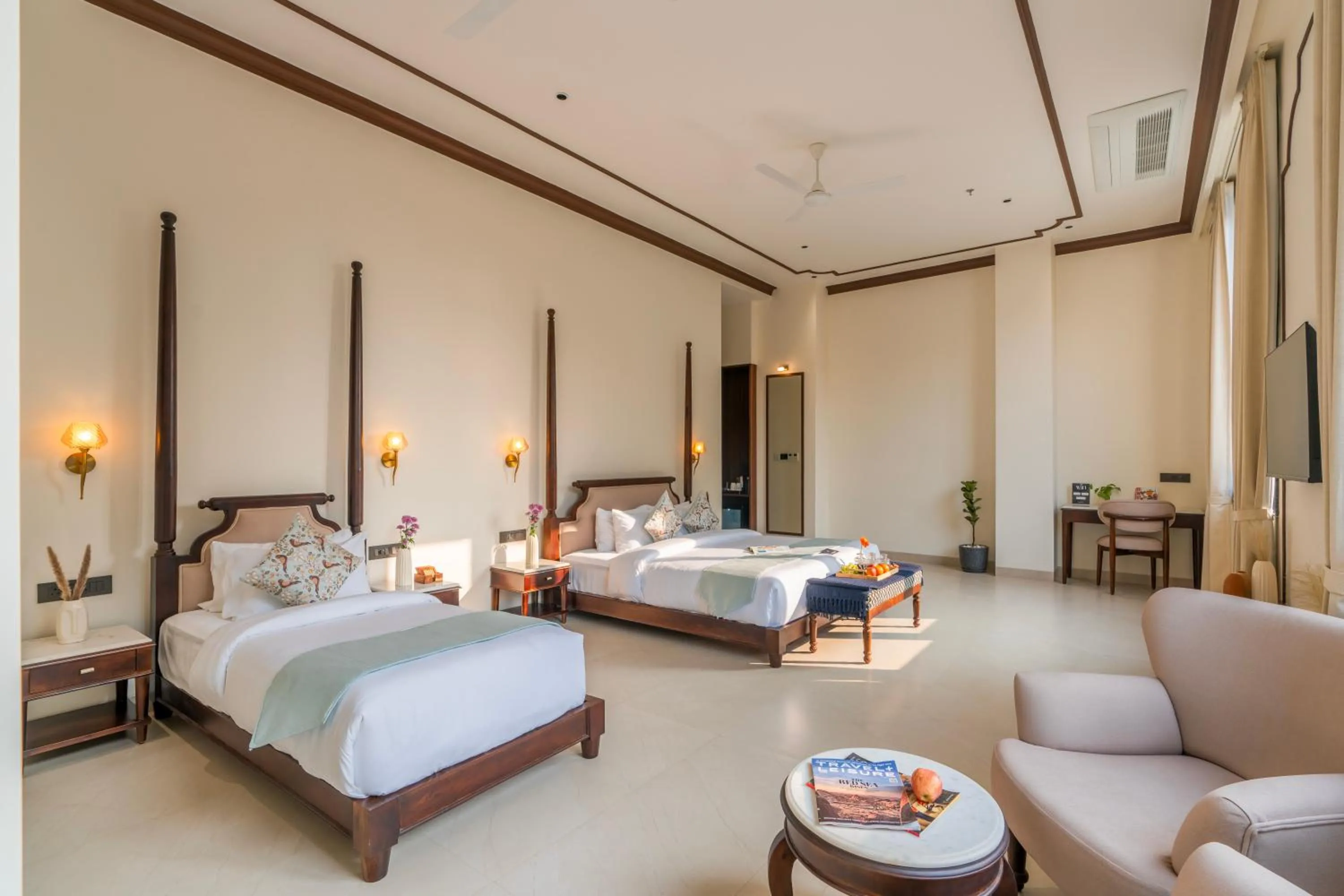 Bed in Luxuria Varanasi By Moustache