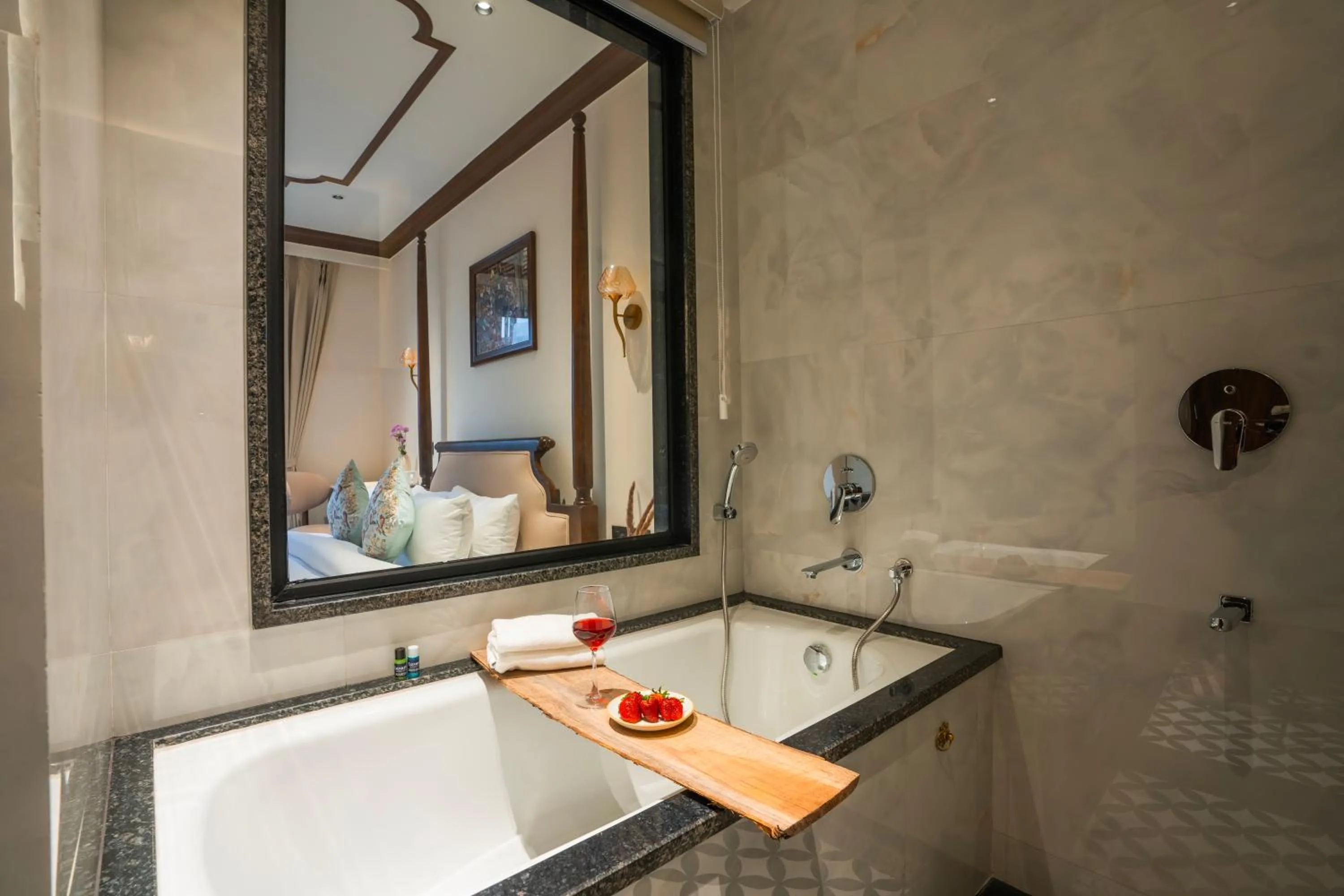 Bathroom in Luxuria Varanasi By Moustache