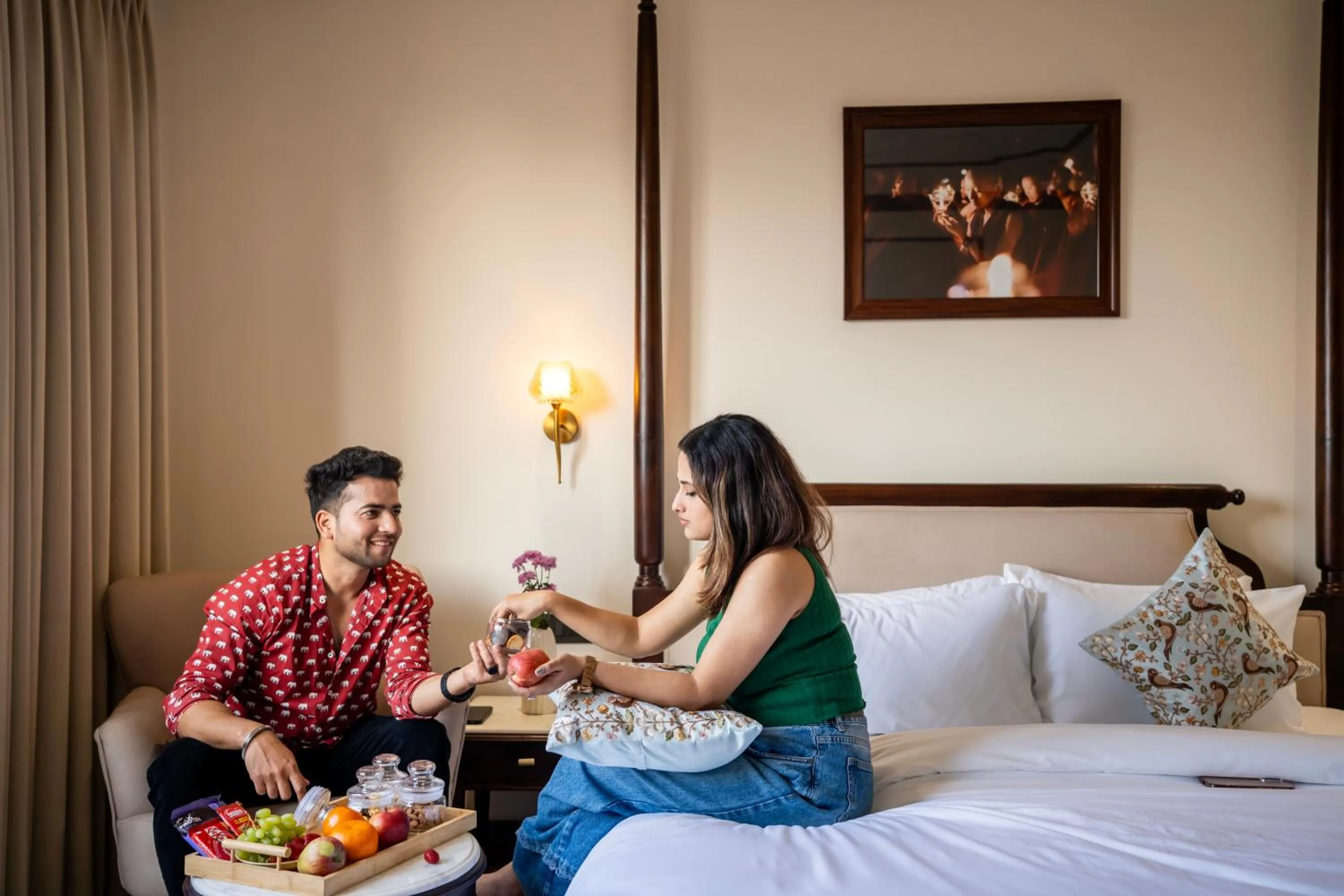 Bed in Luxuria Varanasi By Moustache