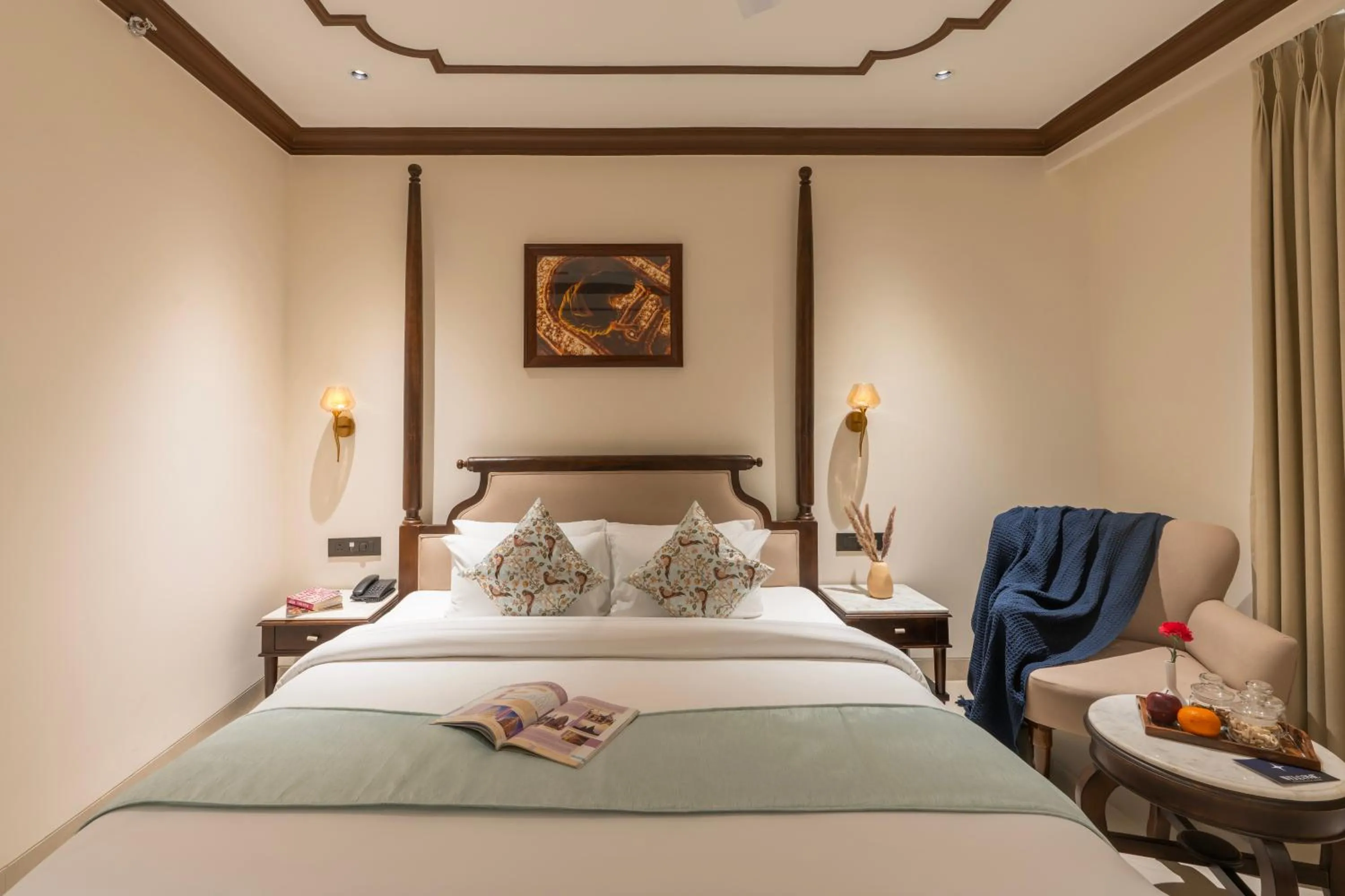 Bed in Luxuria Varanasi By Moustache