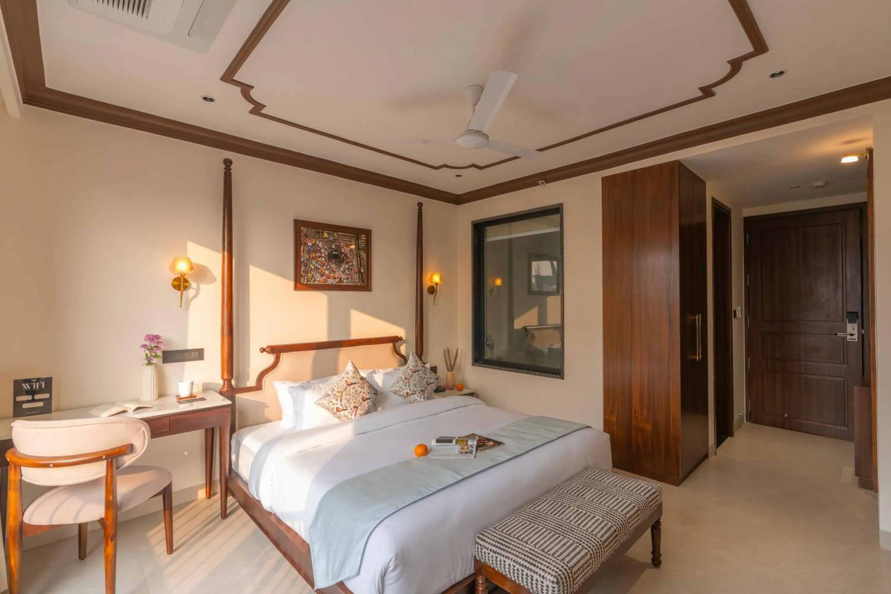 Bed in Luxuria Varanasi By Moustache