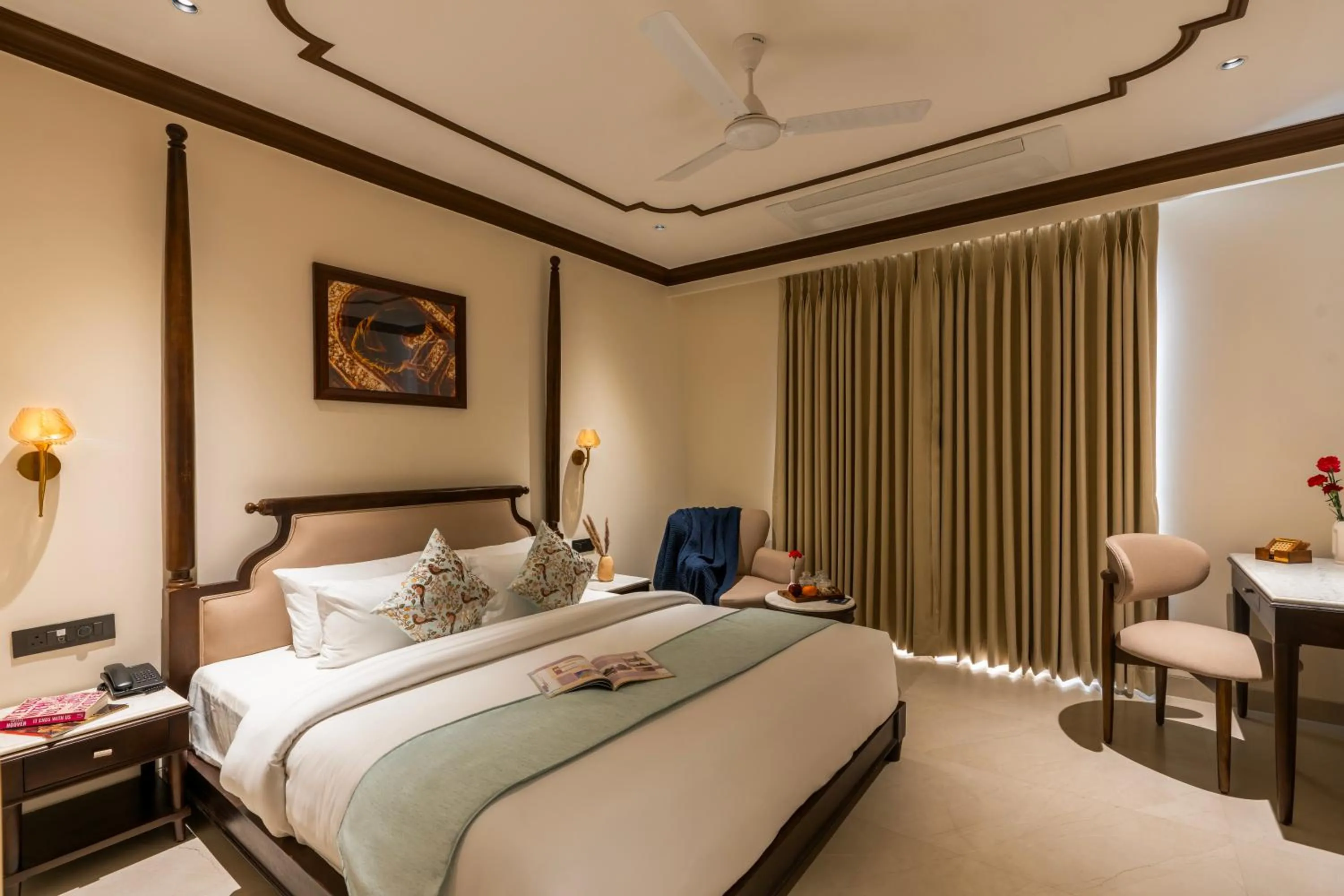 Bed in Luxuria Varanasi By Moustache