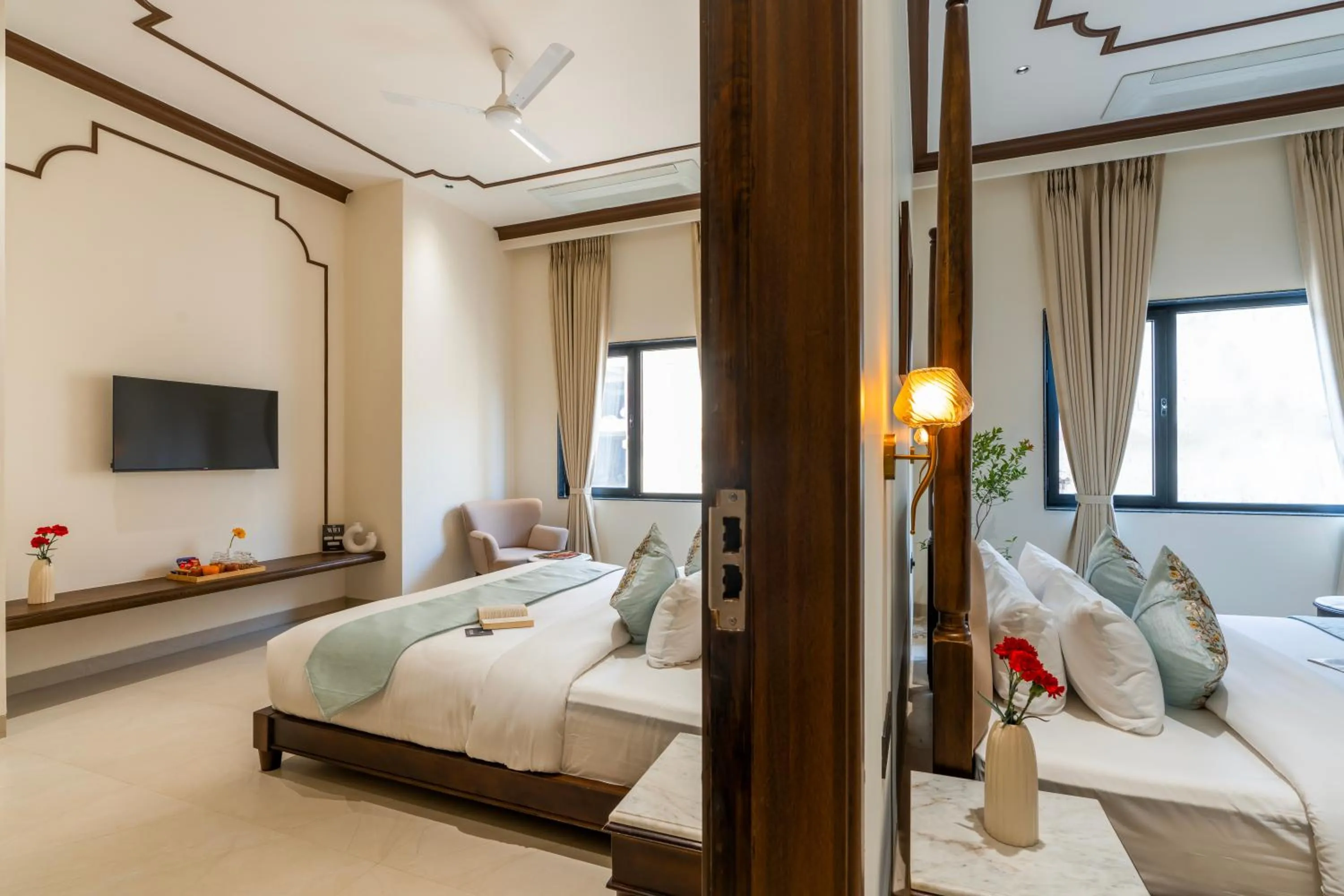 Bed in Luxuria Varanasi By Moustache