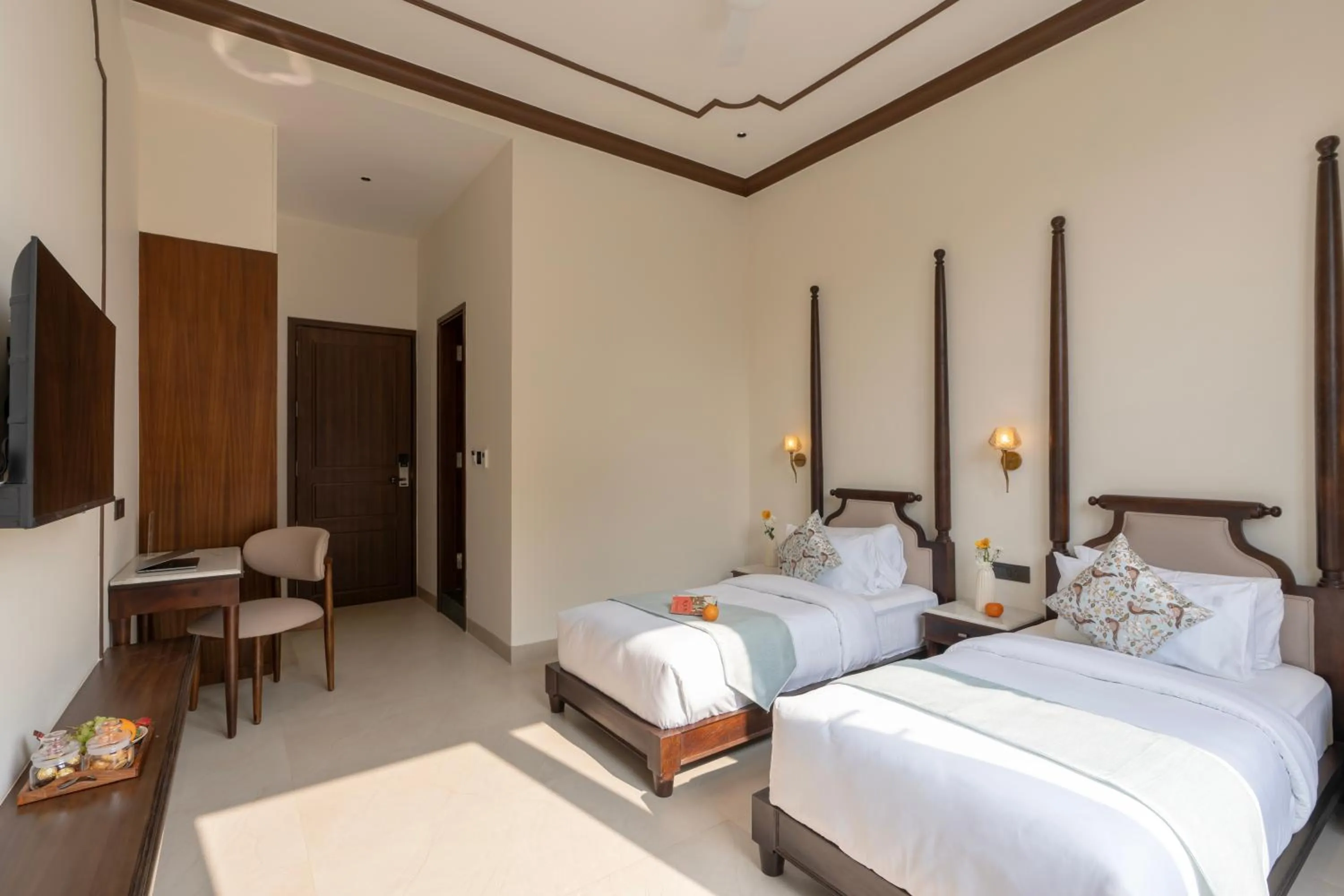 Bed in Luxuria Varanasi By Moustache