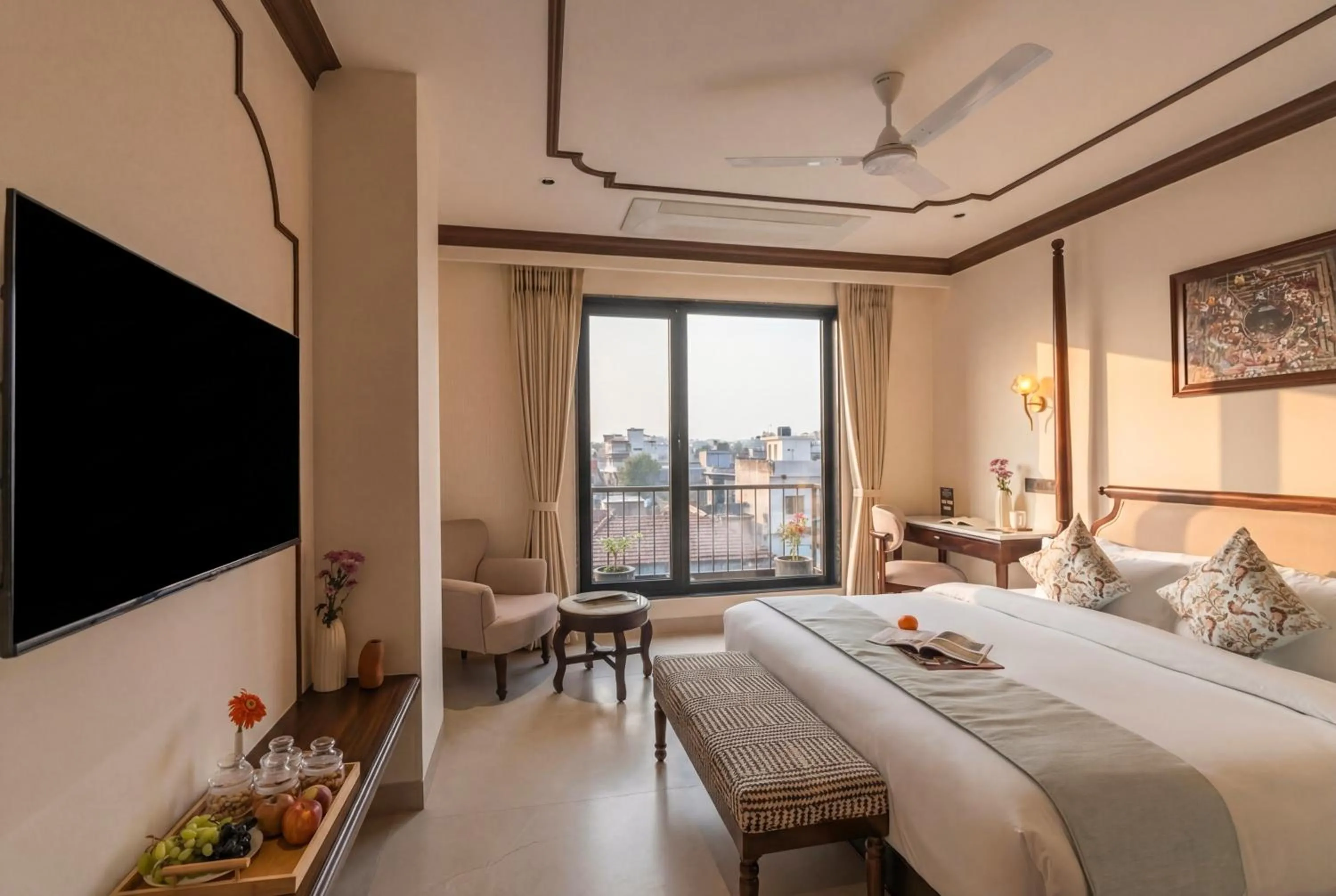 TV and multimedia, Bed in Luxuria Varanasi By Moustache