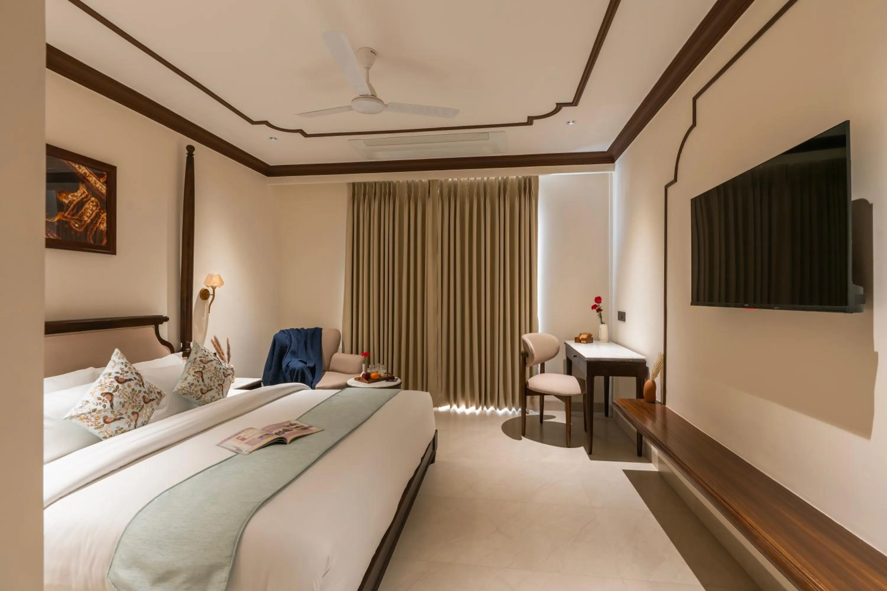 Bed in Luxuria Varanasi By Moustache