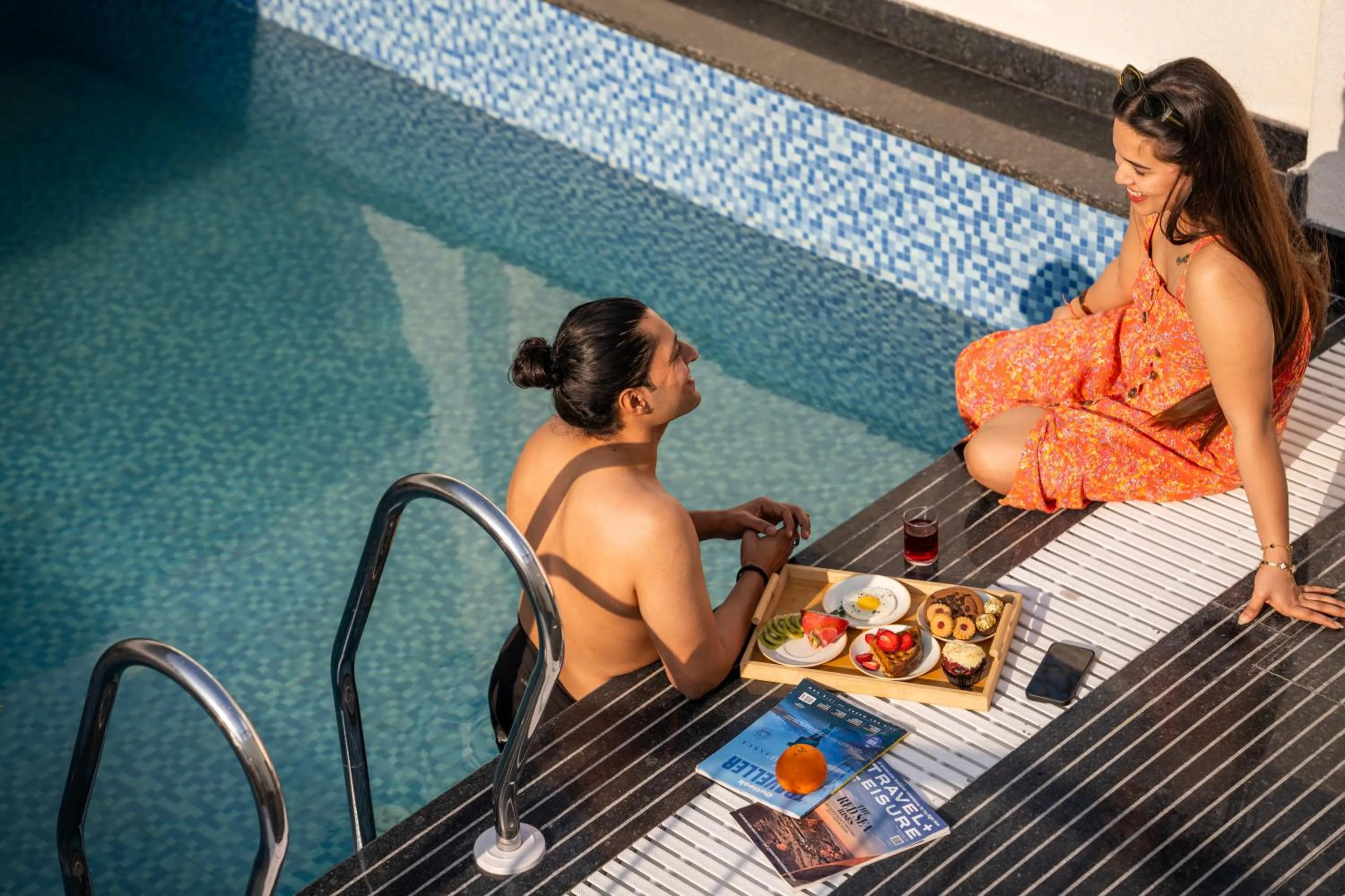 Swimming pool in Luxuria Varanasi By Moustache