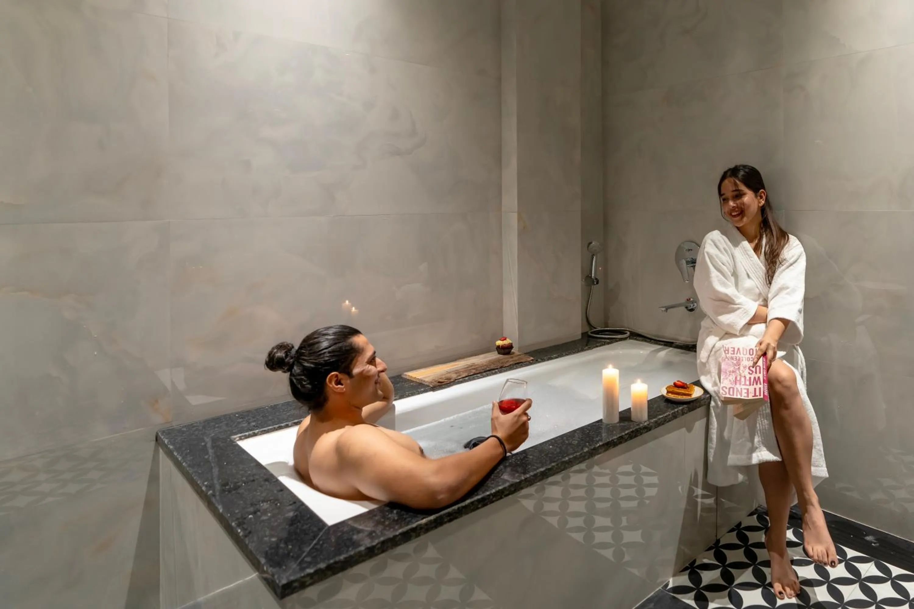 Bathroom in Luxuria Varanasi By Moustache