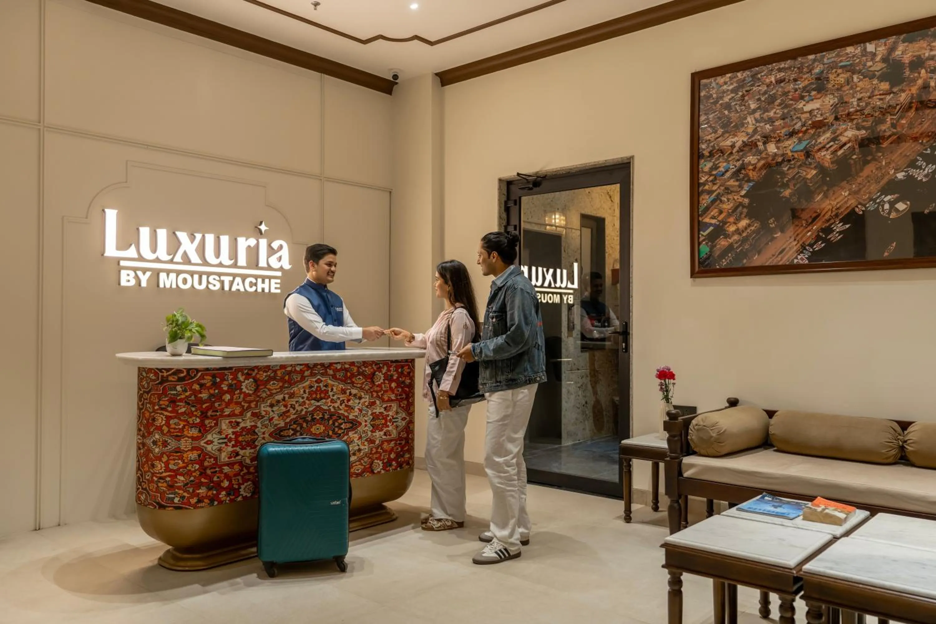 Lobby or reception in Luxuria Varanasi By Moustache
