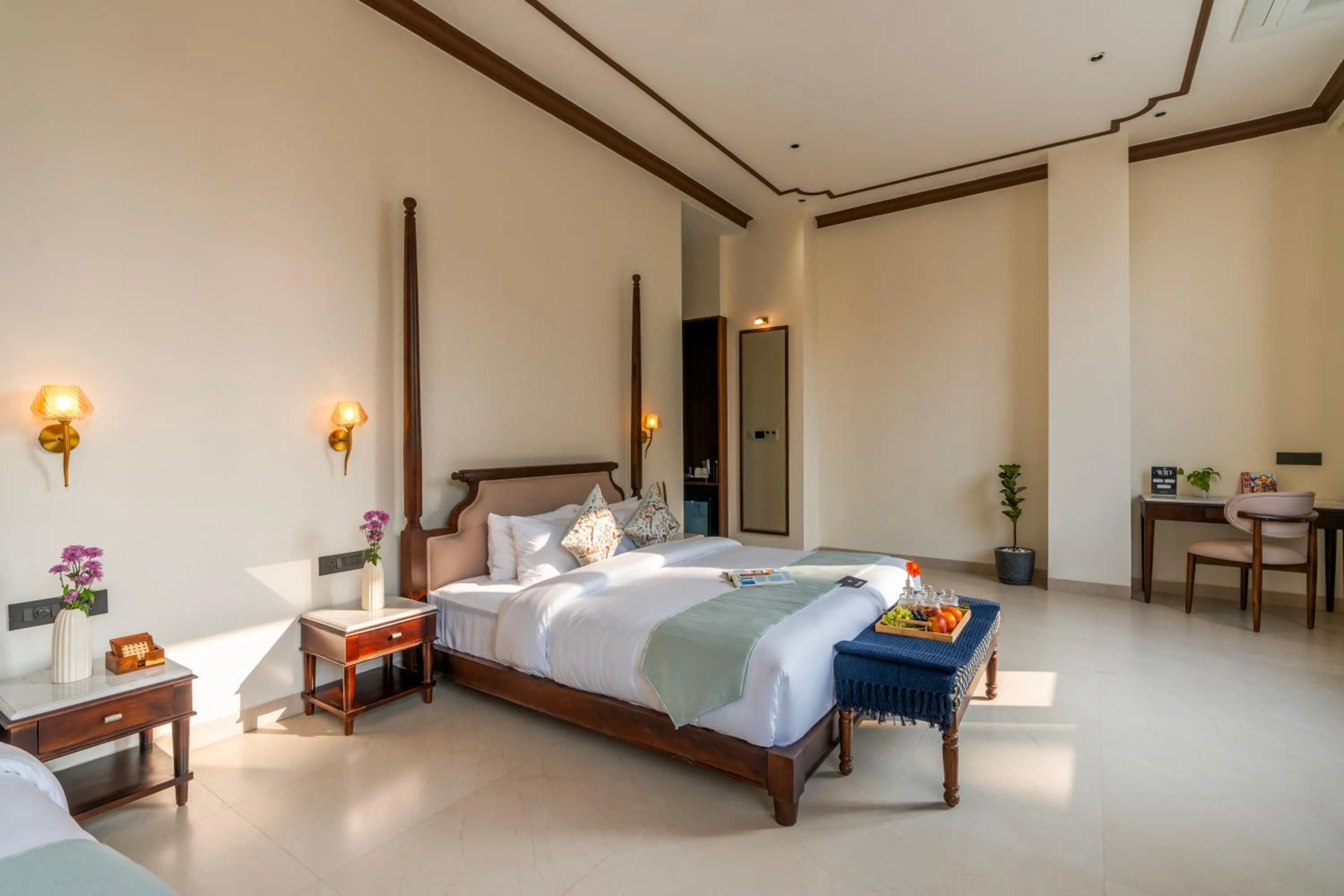 Bed in Luxuria Varanasi By Moustache