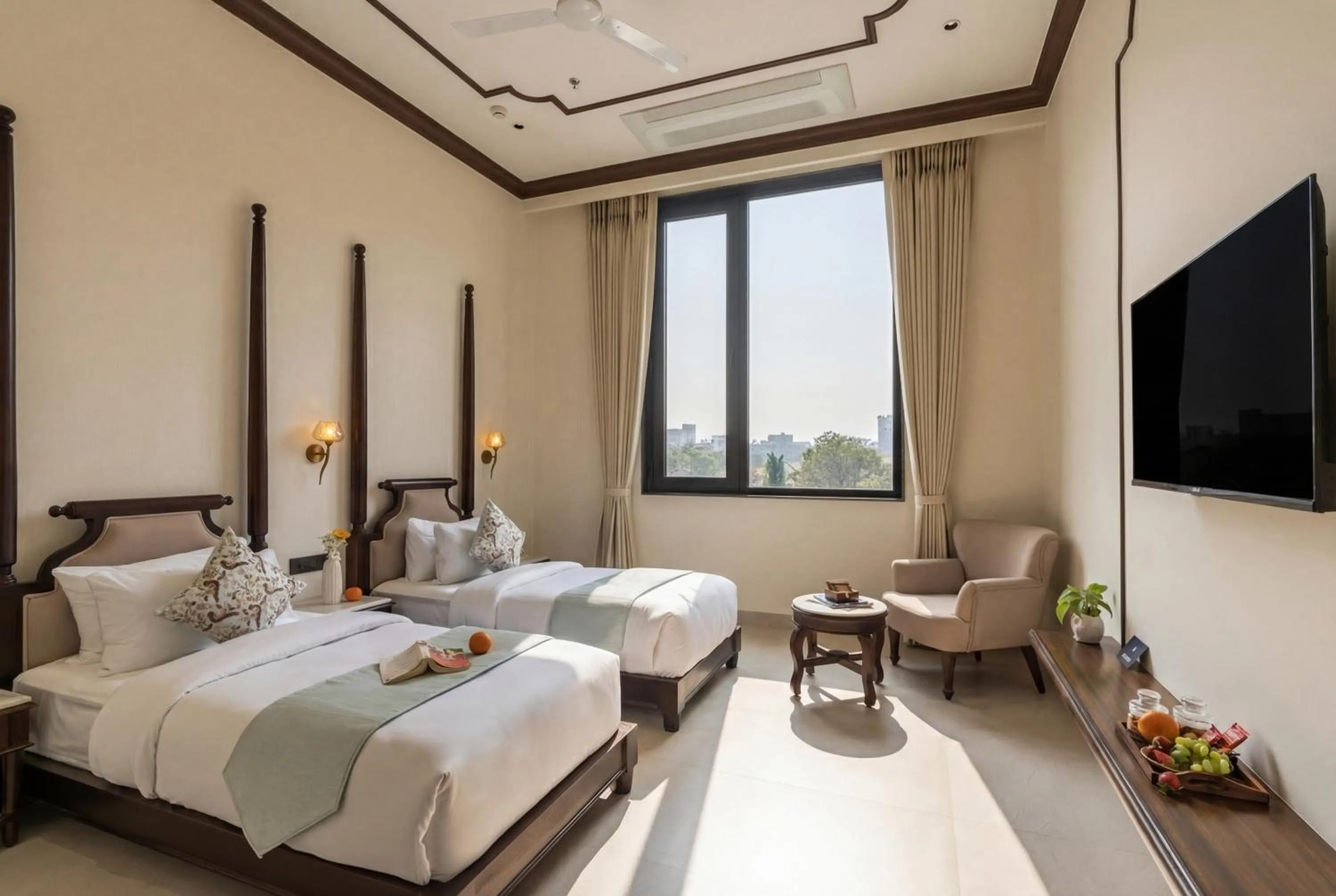 Bed in Luxuria Varanasi By Moustache