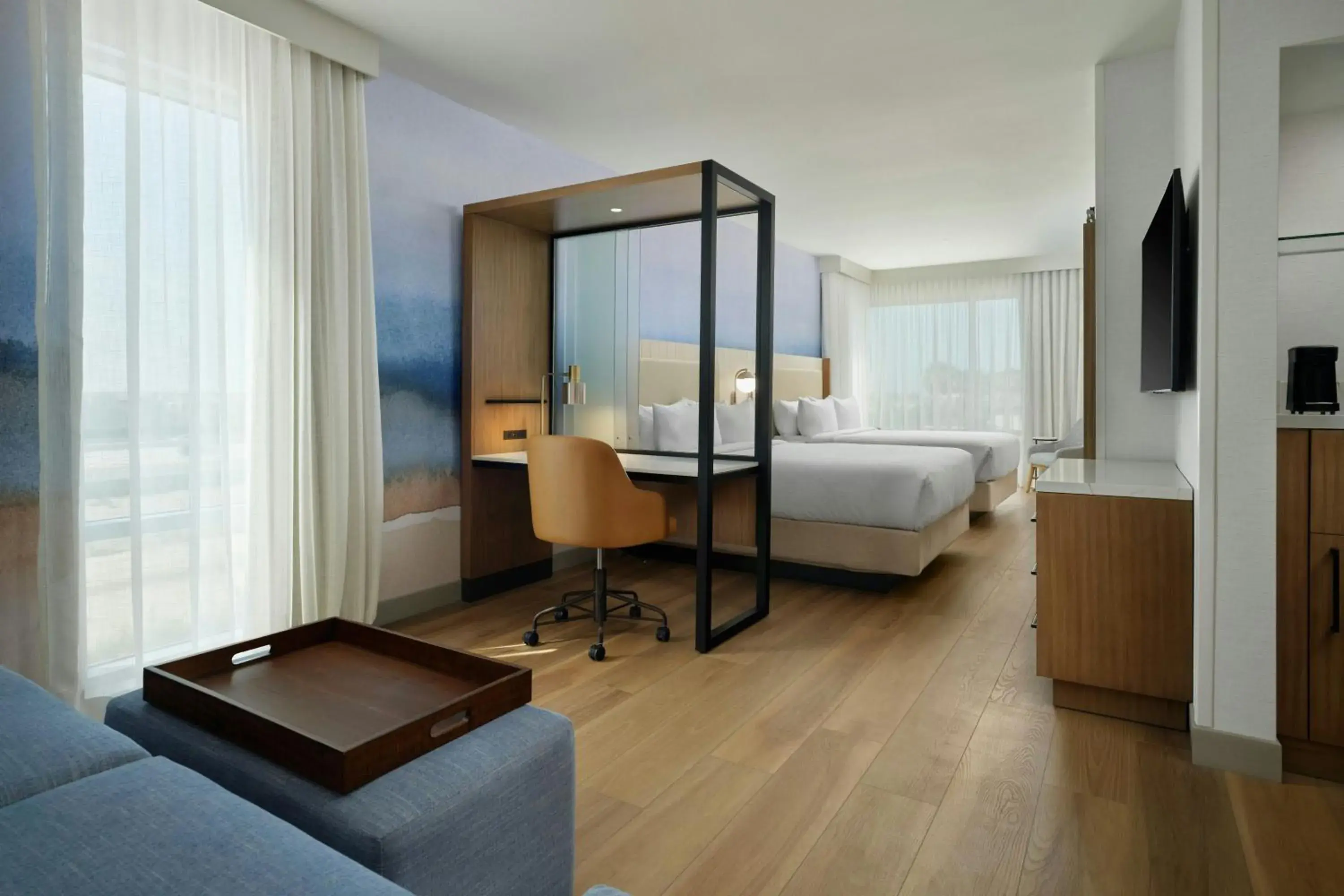 Queen Suite with Sofa Bed and No View - Hearing Accessible in SpringHill Suites by Marriott Ventura Oxnard Queen Suite with Sofa Bed and No View - Hearing Accessible in SpringHill Suites by Marriott Ventura Oxnard