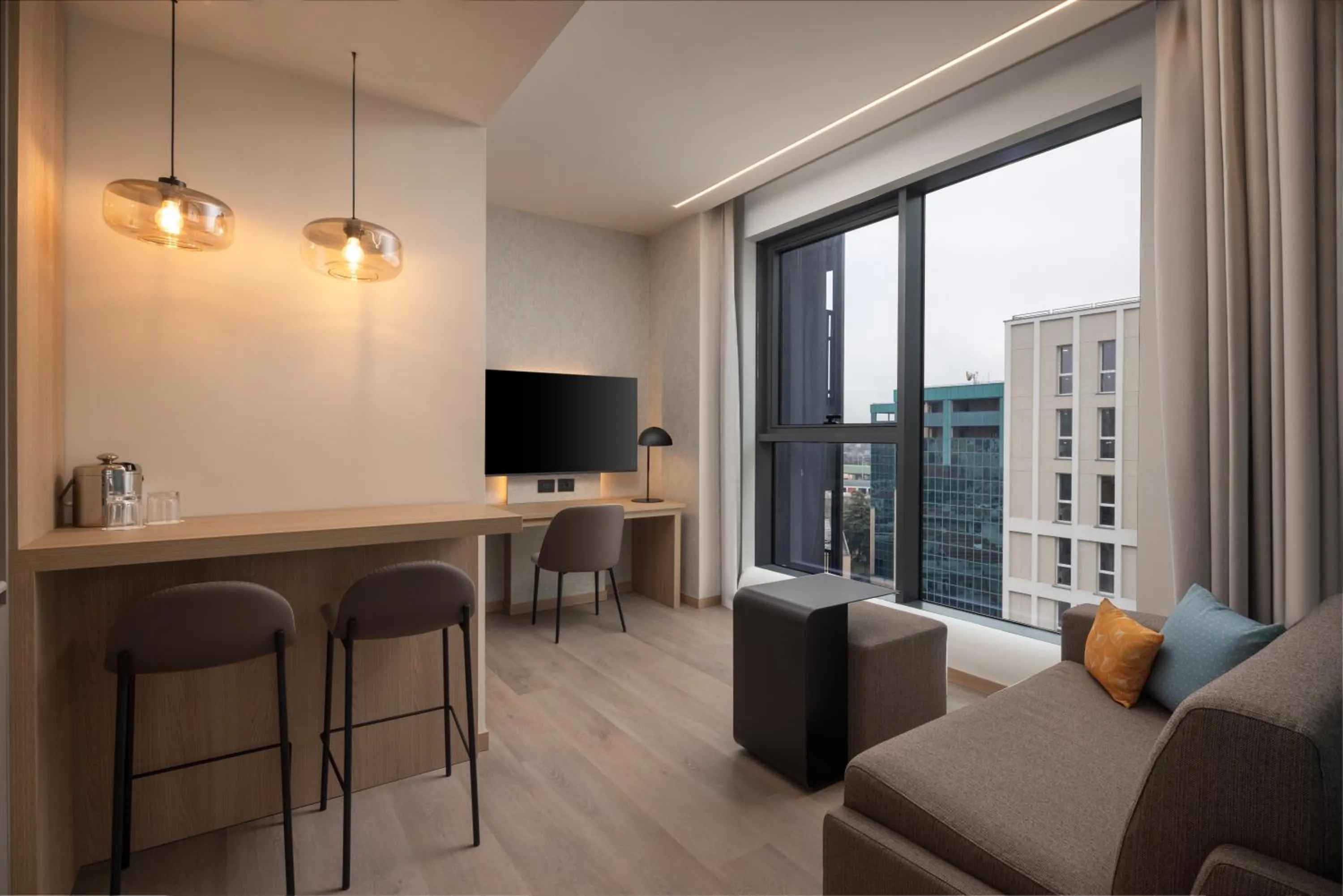 Bilocale Apartment with King Bed and Skyline View in Residence Inn by Marriott Milano Linate