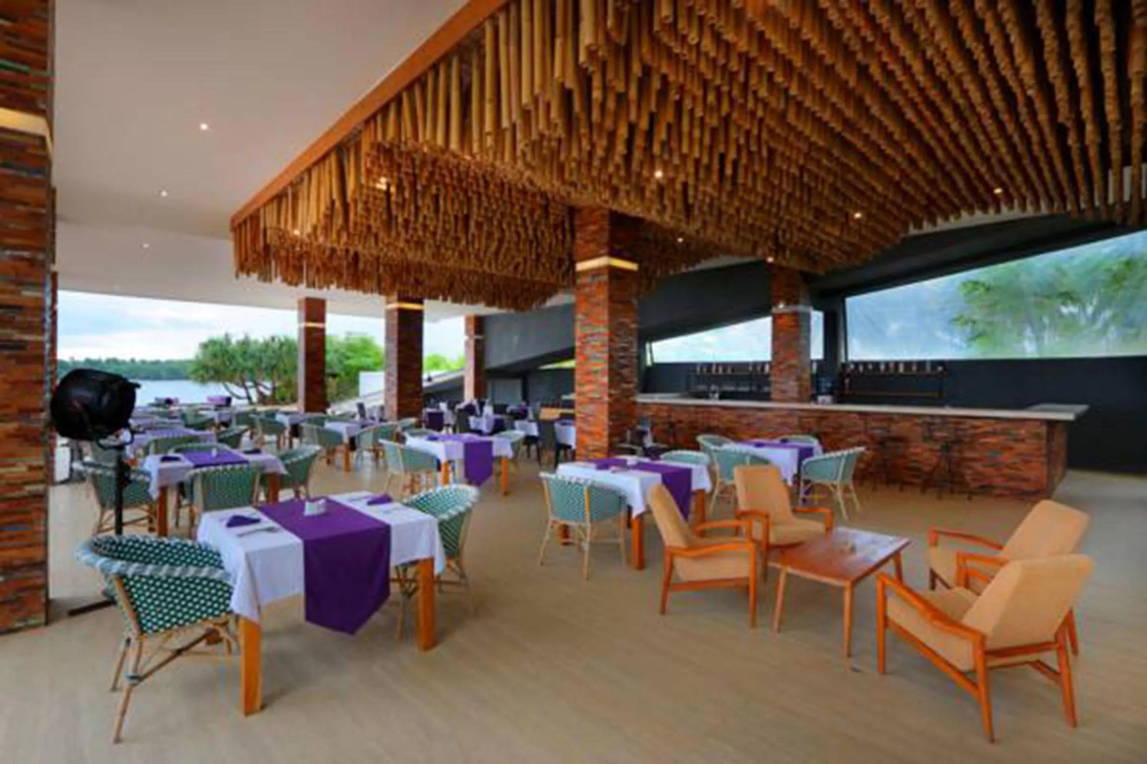 Buffet breakfast in Anema Wellness & Resort Gili Lombok - Diving Center PADI