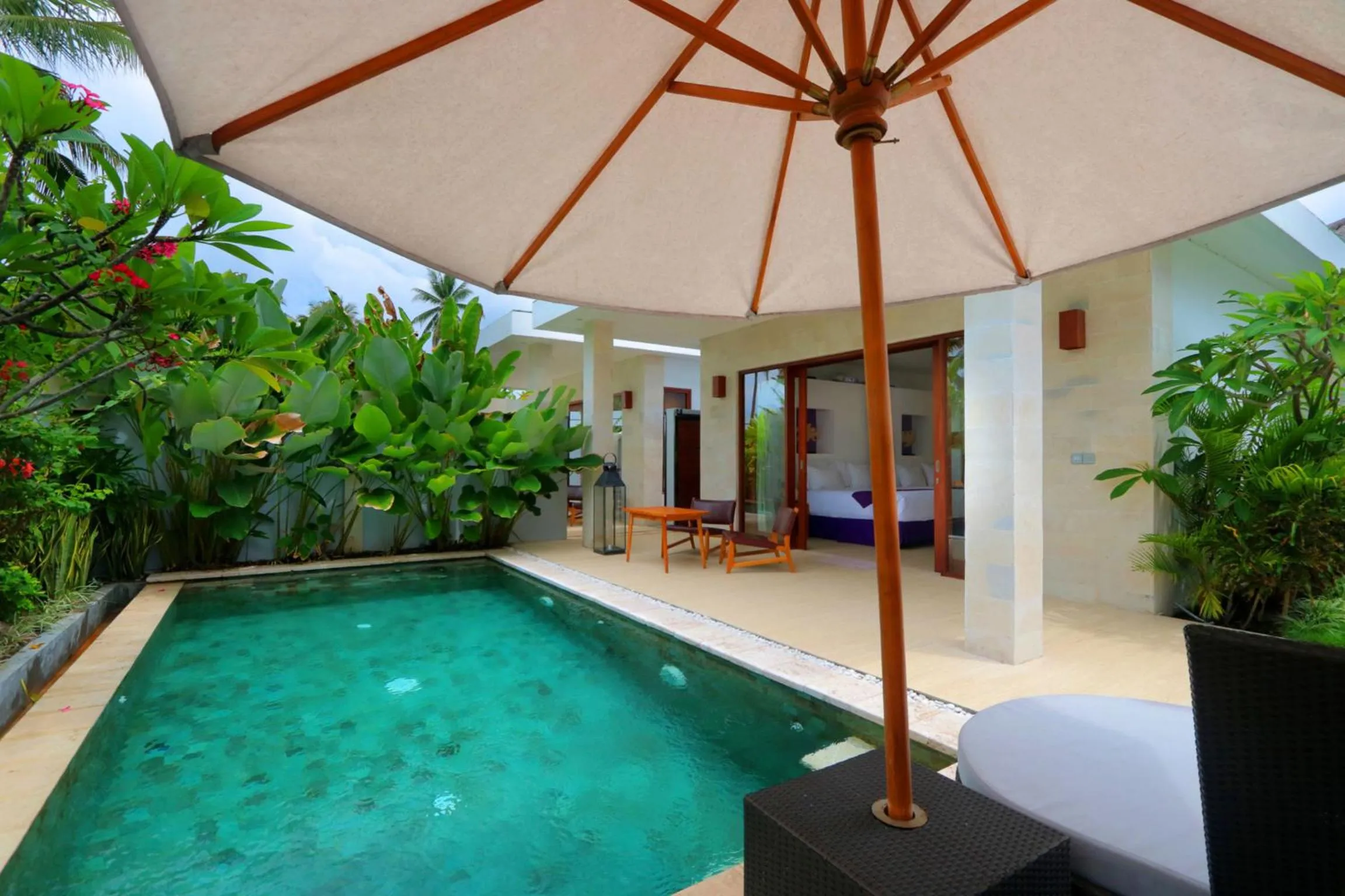 Pool view in Anema Wellness & Resort Gili Lombok - Diving Center PADI