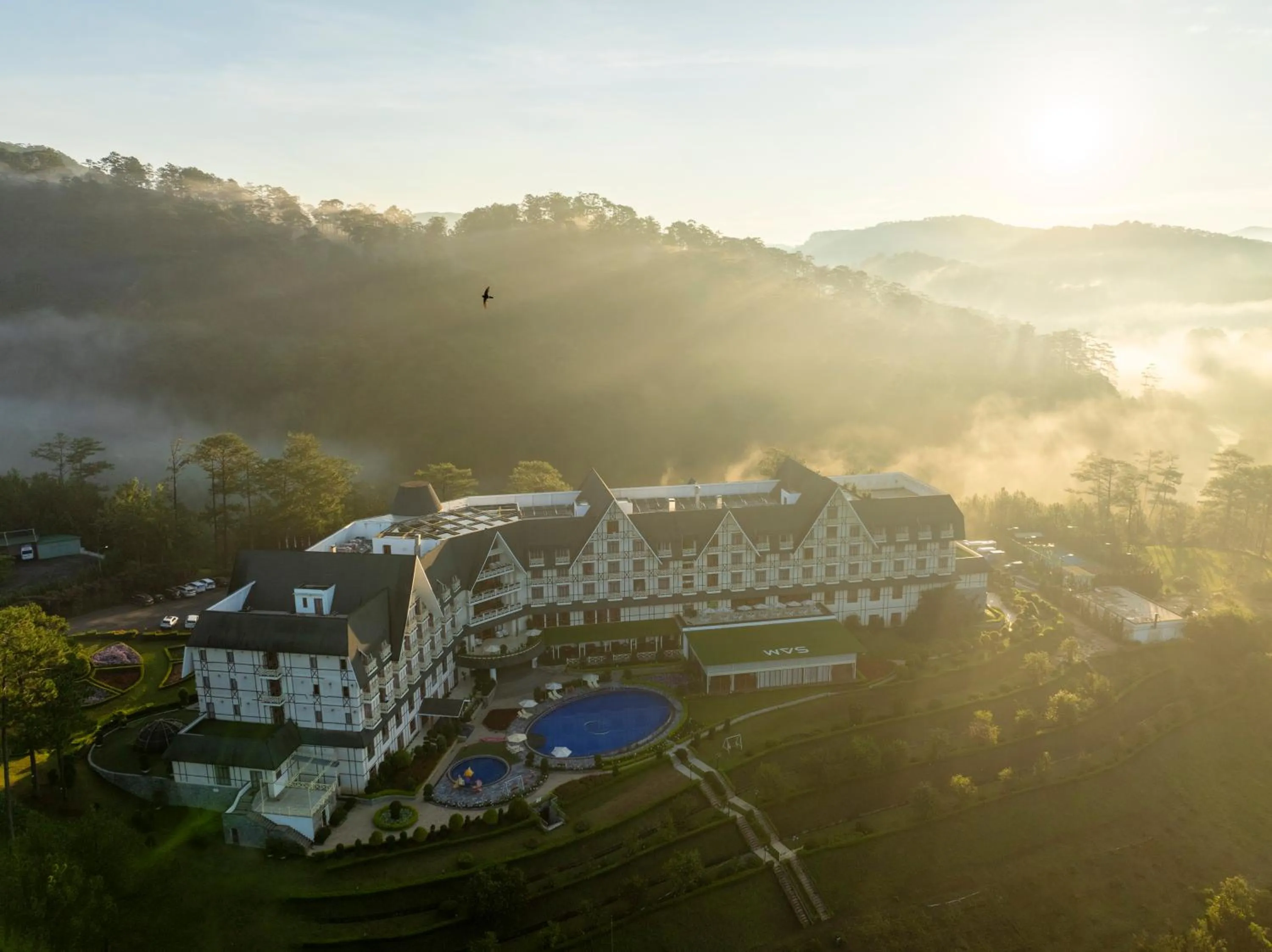 Property building in Swiss-Belresort Tuyen Lam