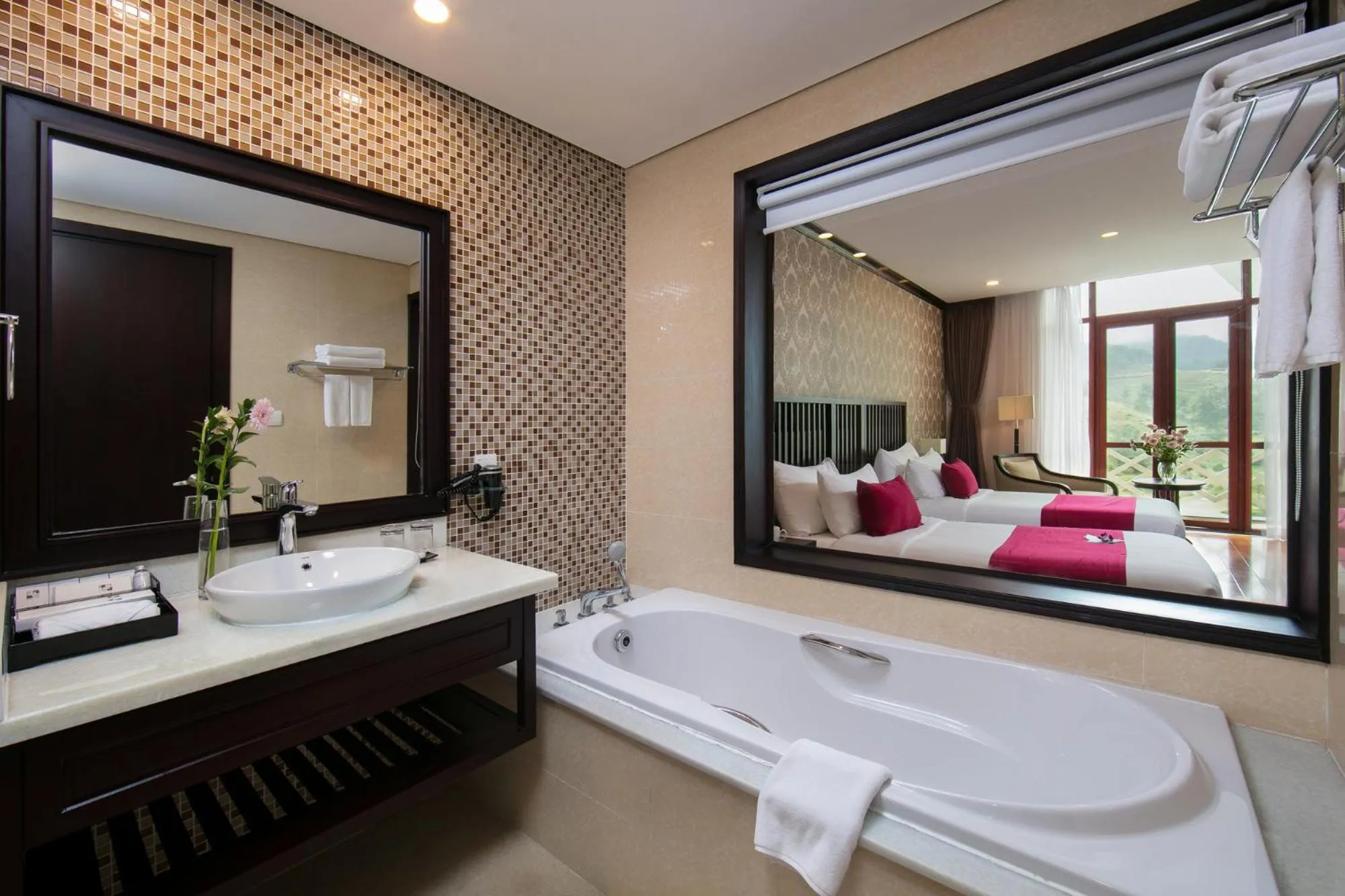 Bed in Swiss-Belresort Tuyen Lam