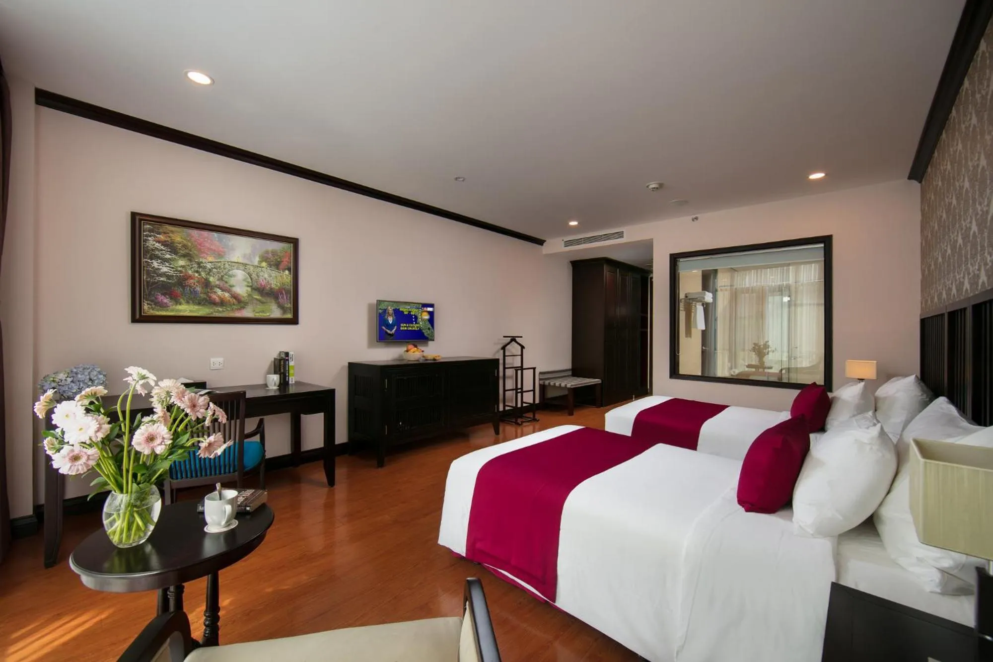 Bed in Swiss-Belresort Tuyen Lam