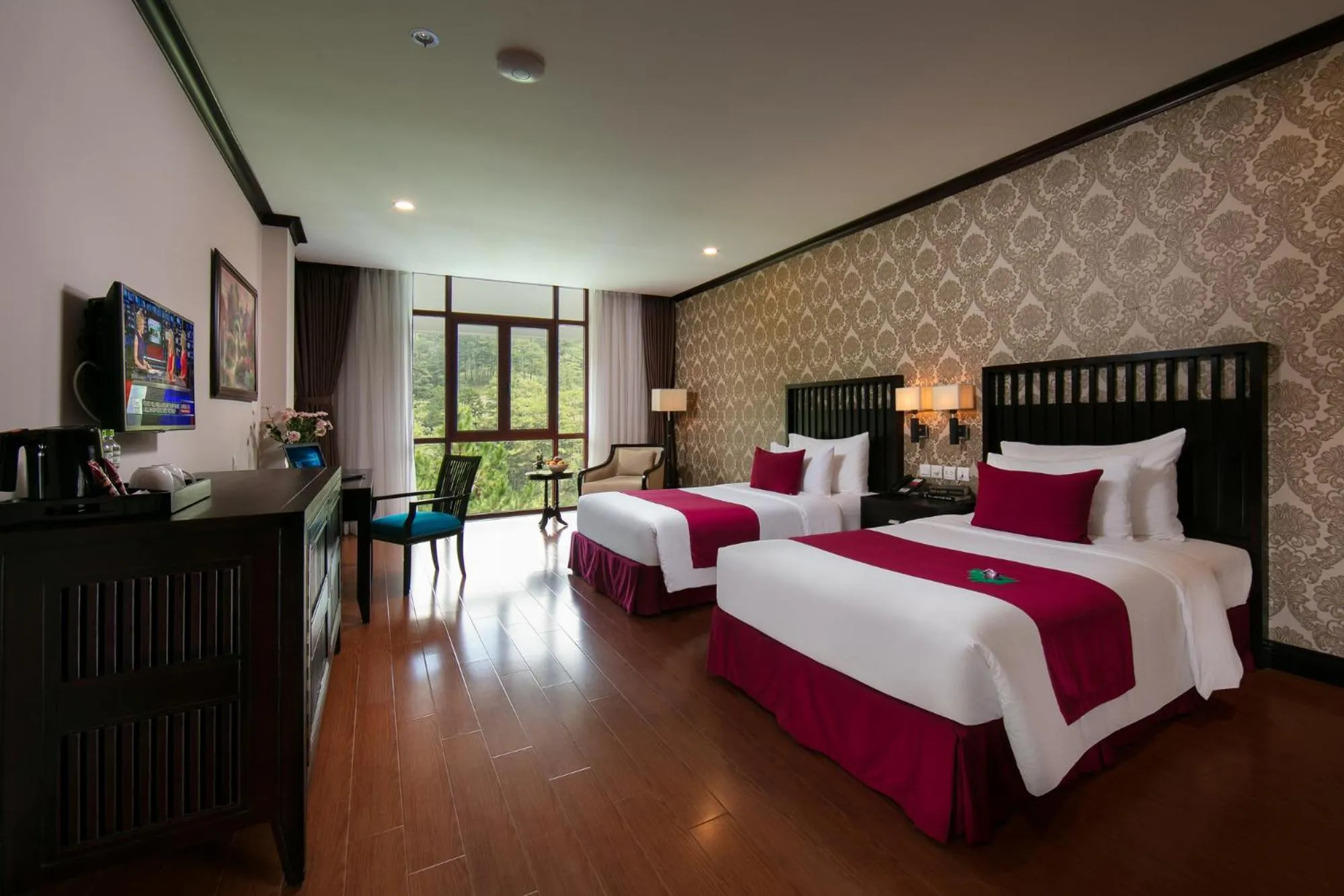 Bed in Swiss-Belresort Tuyen Lam