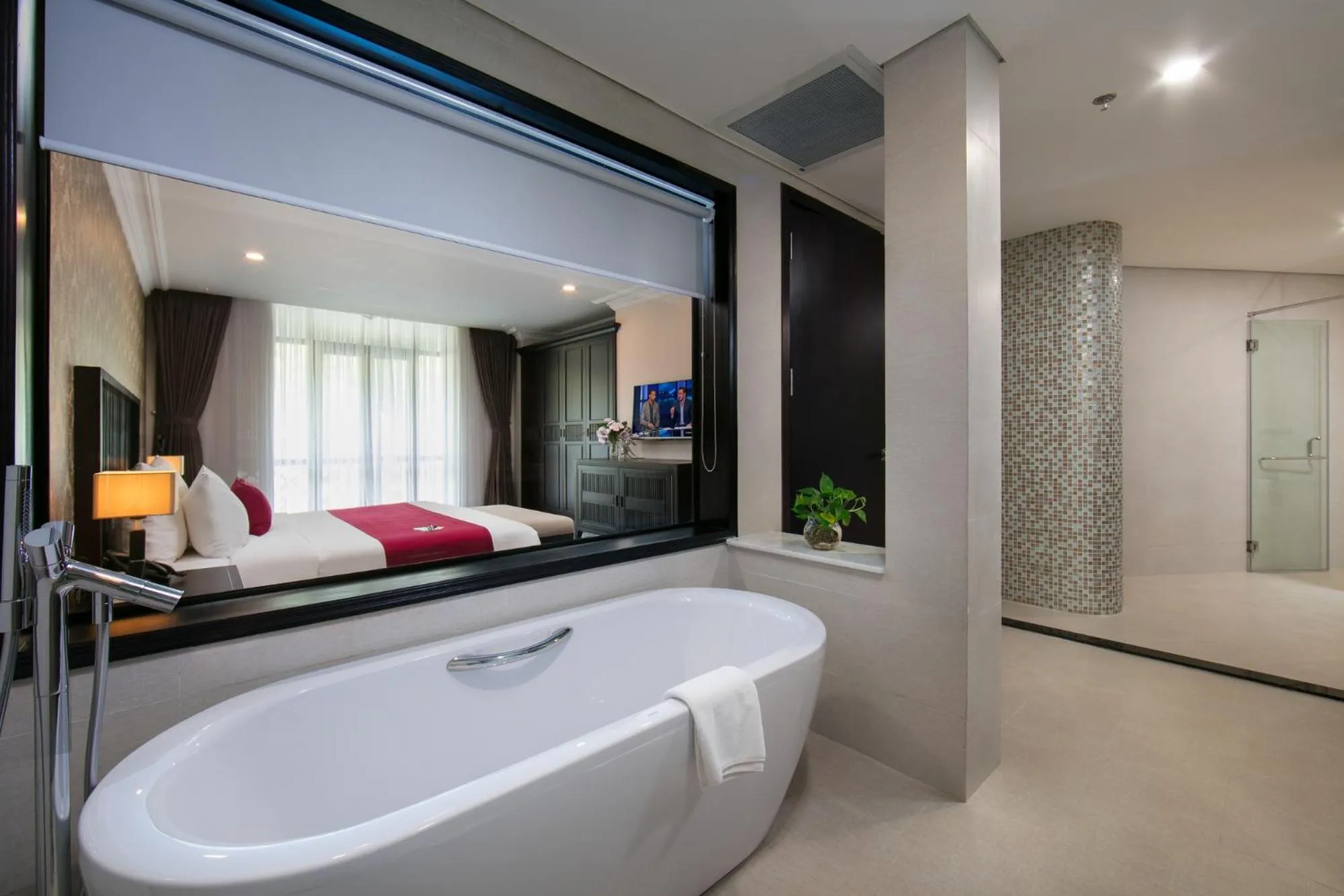 Bed in Swiss-Belresort Tuyen Lam