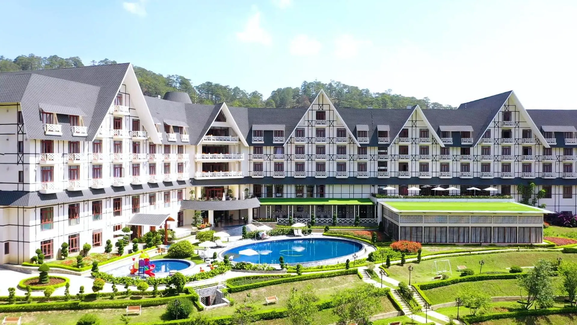 Property building in Swiss-Belresort Tuyen Lam