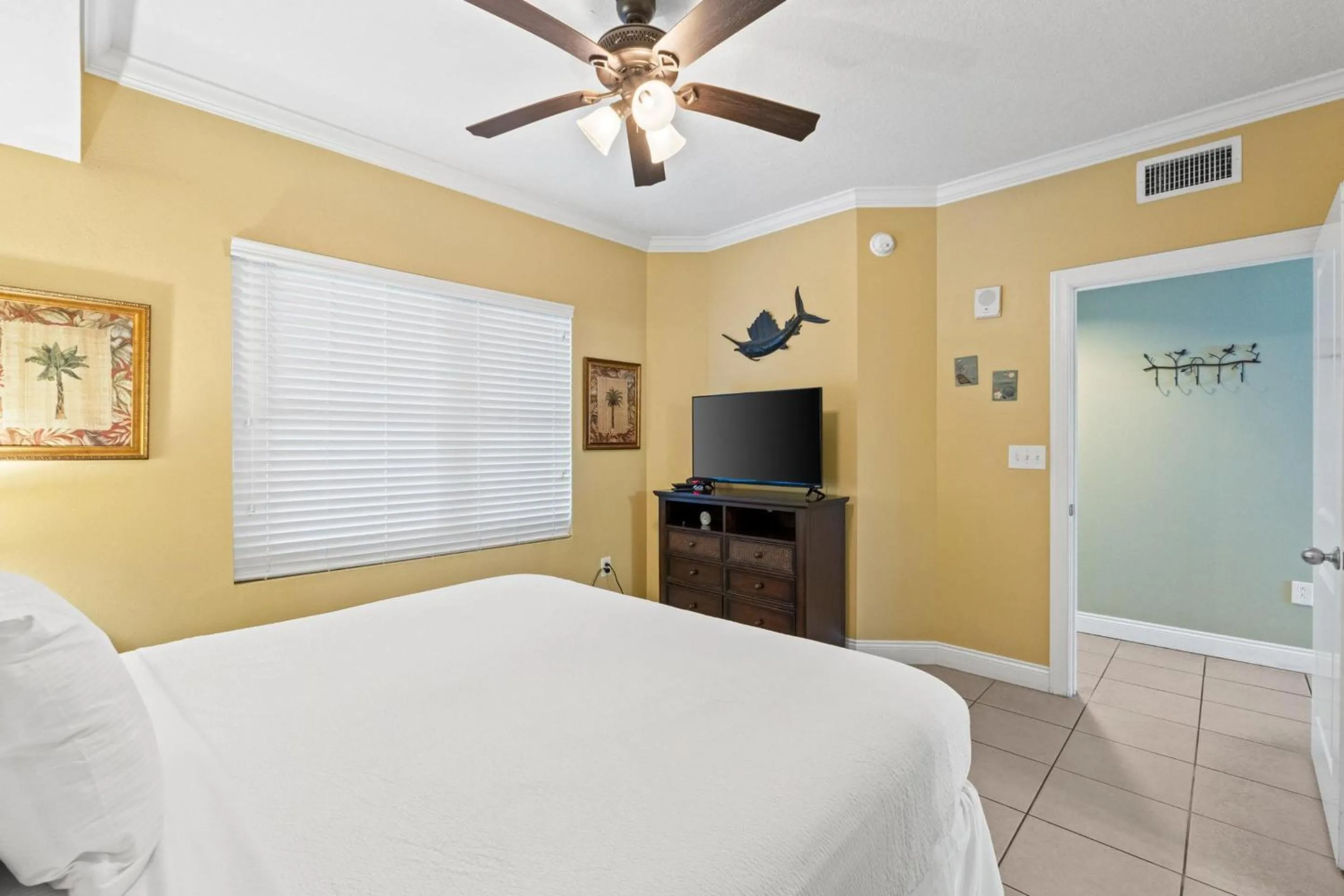 Bed in Palazzo Beach Resort by Panhandle Getaways