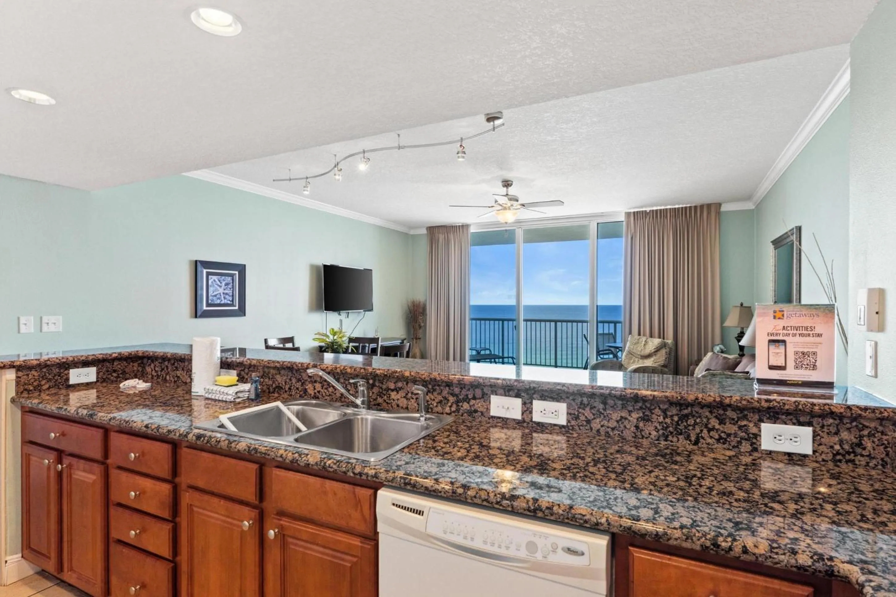 Kitchen or kitchenette in Palazzo Beach Resort by Panhandle Getaways
