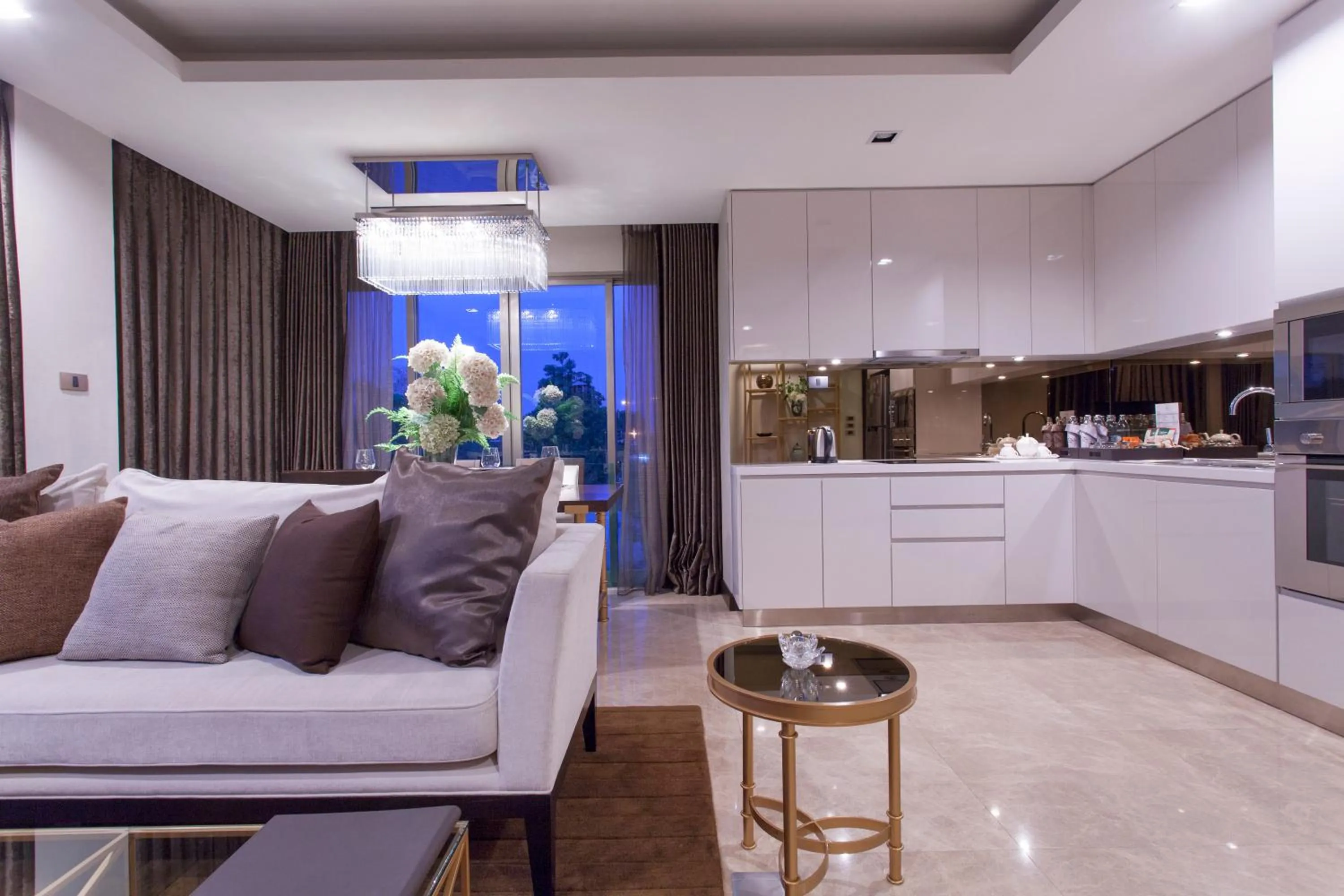 Kitchen or kitchenette in The Chiang Mai Riverside