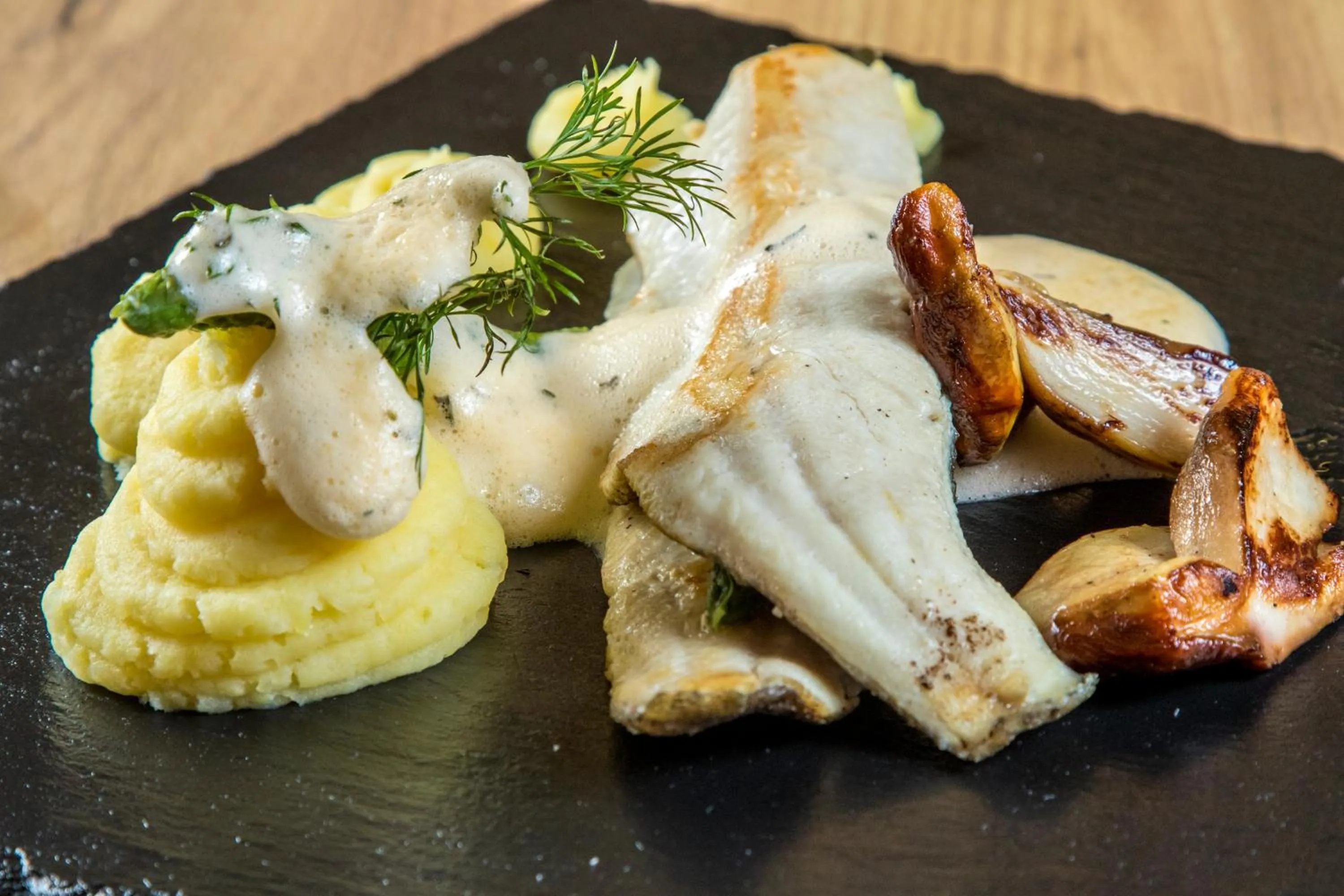 Food close-up in Hotel Logos