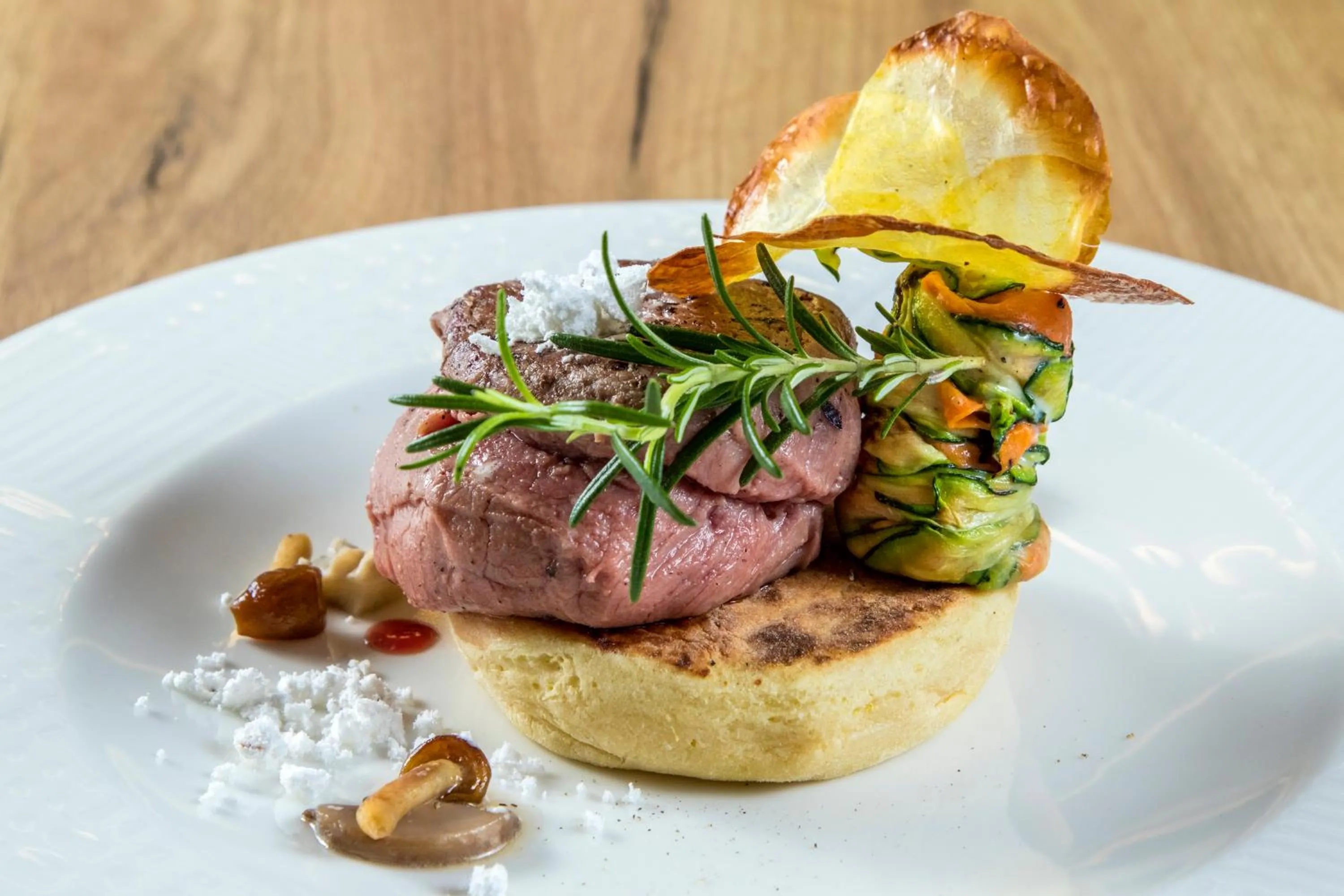 Food close-up in Hotel Logos