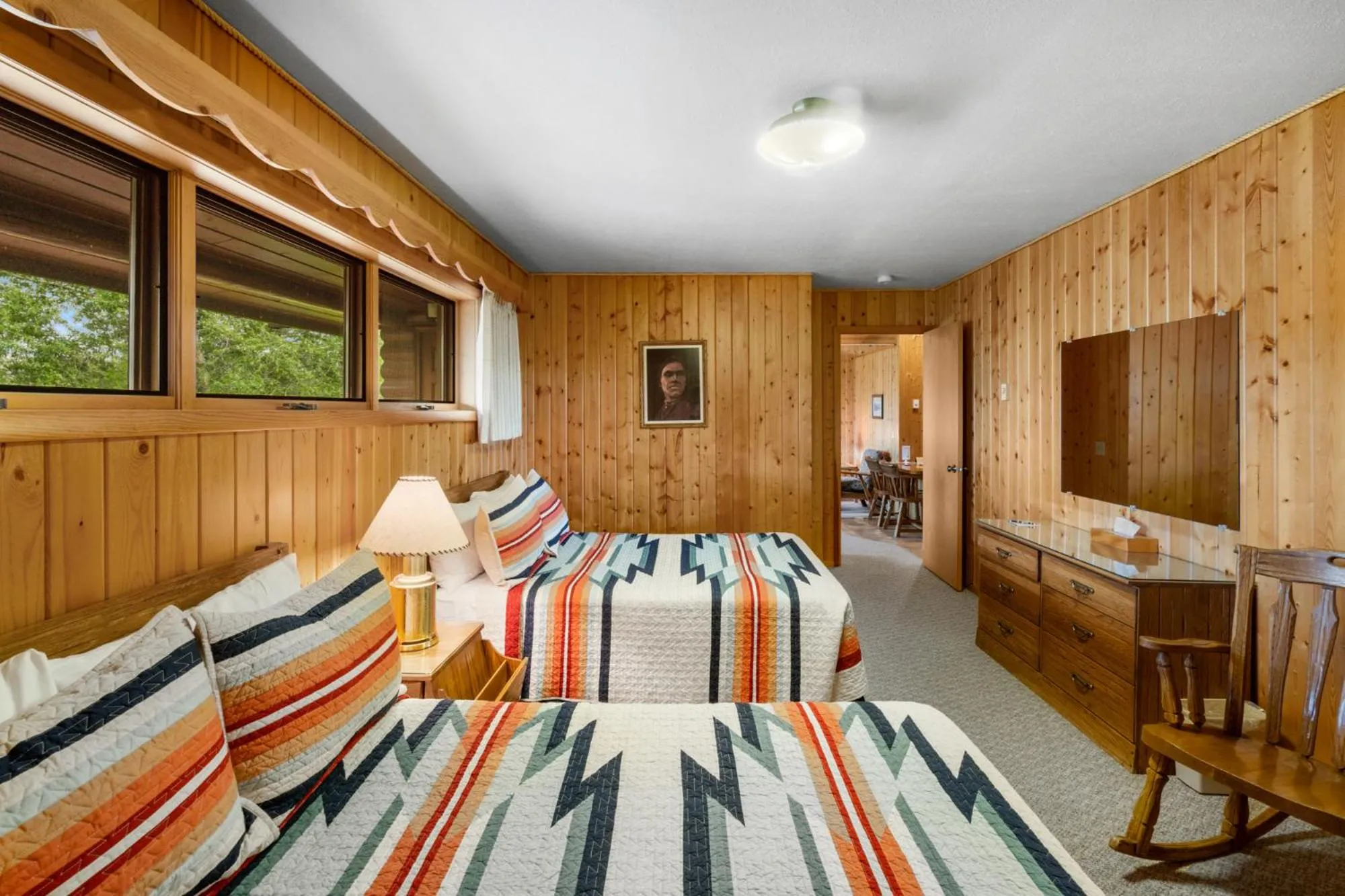 Bed in El Western Cabins & Lodges
