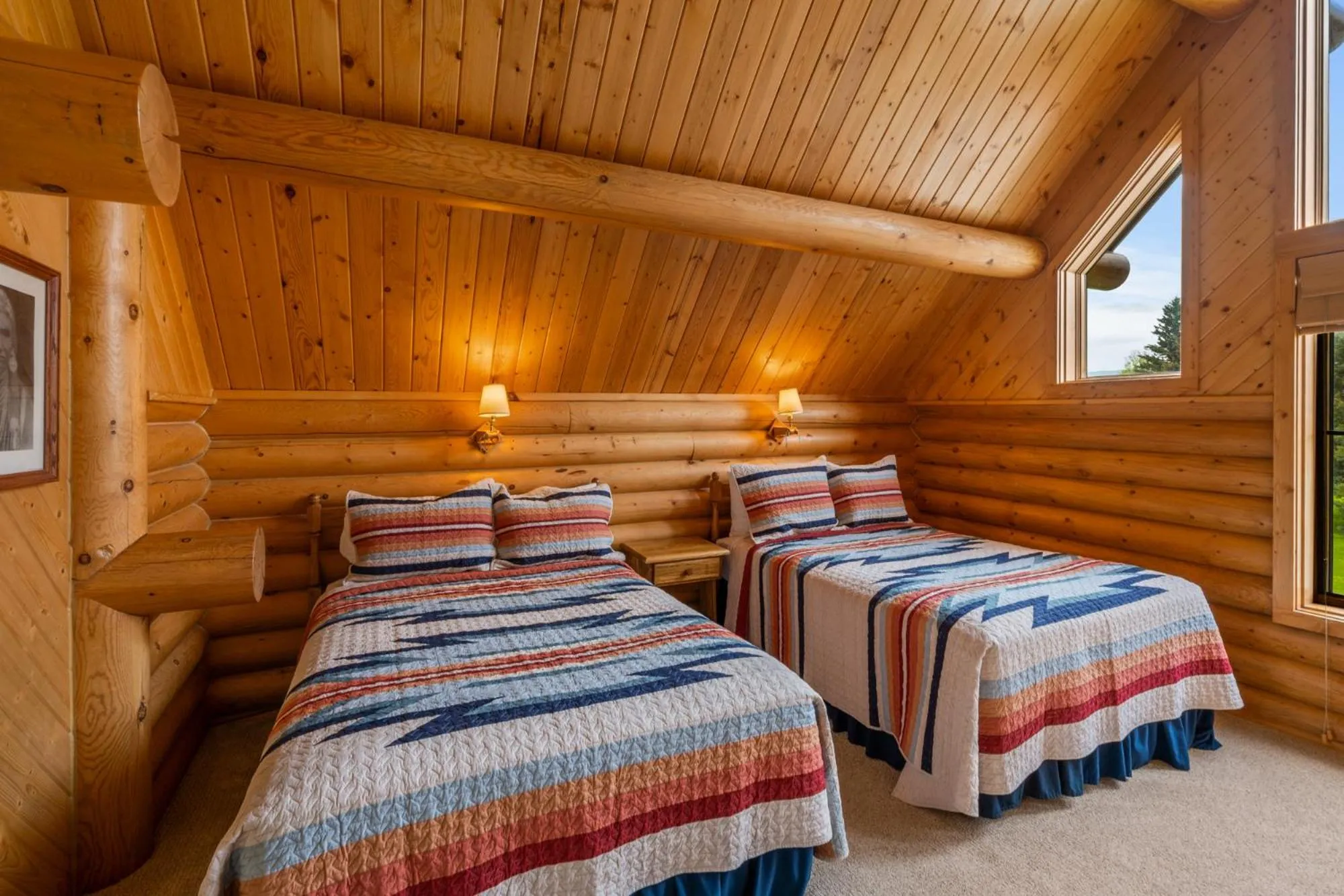 Bed in El Western Cabins & Lodges