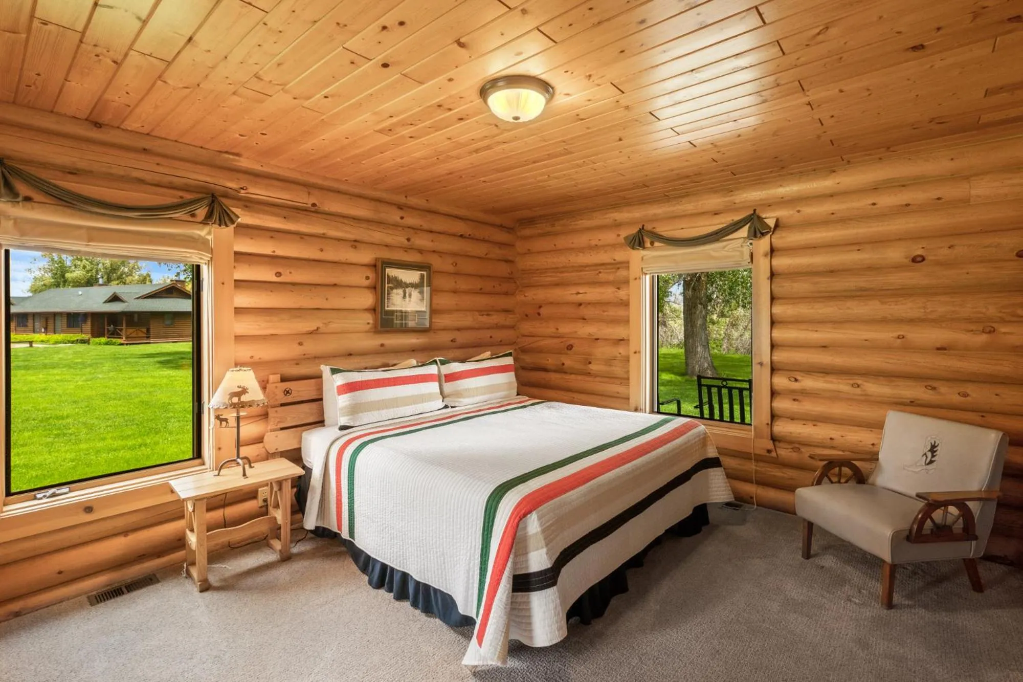 Bed in El Western Cabins & Lodges