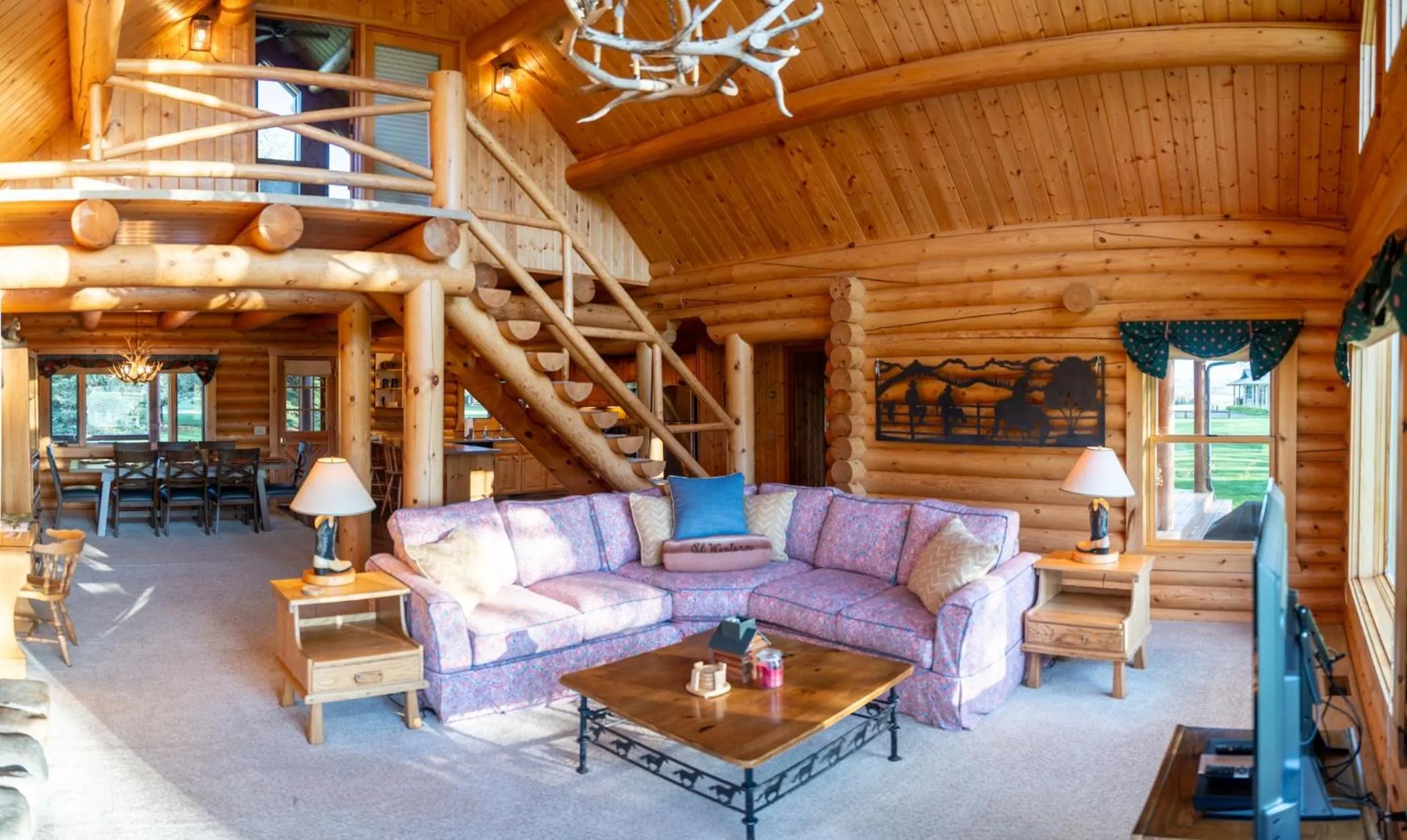 Living room in El Western Cabins & Lodges
