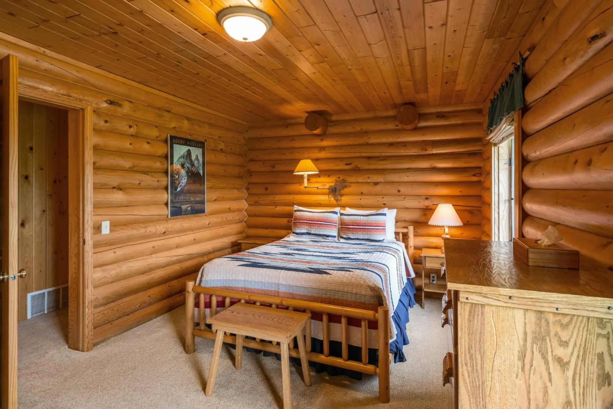 Bed in El Western Cabins & Lodges