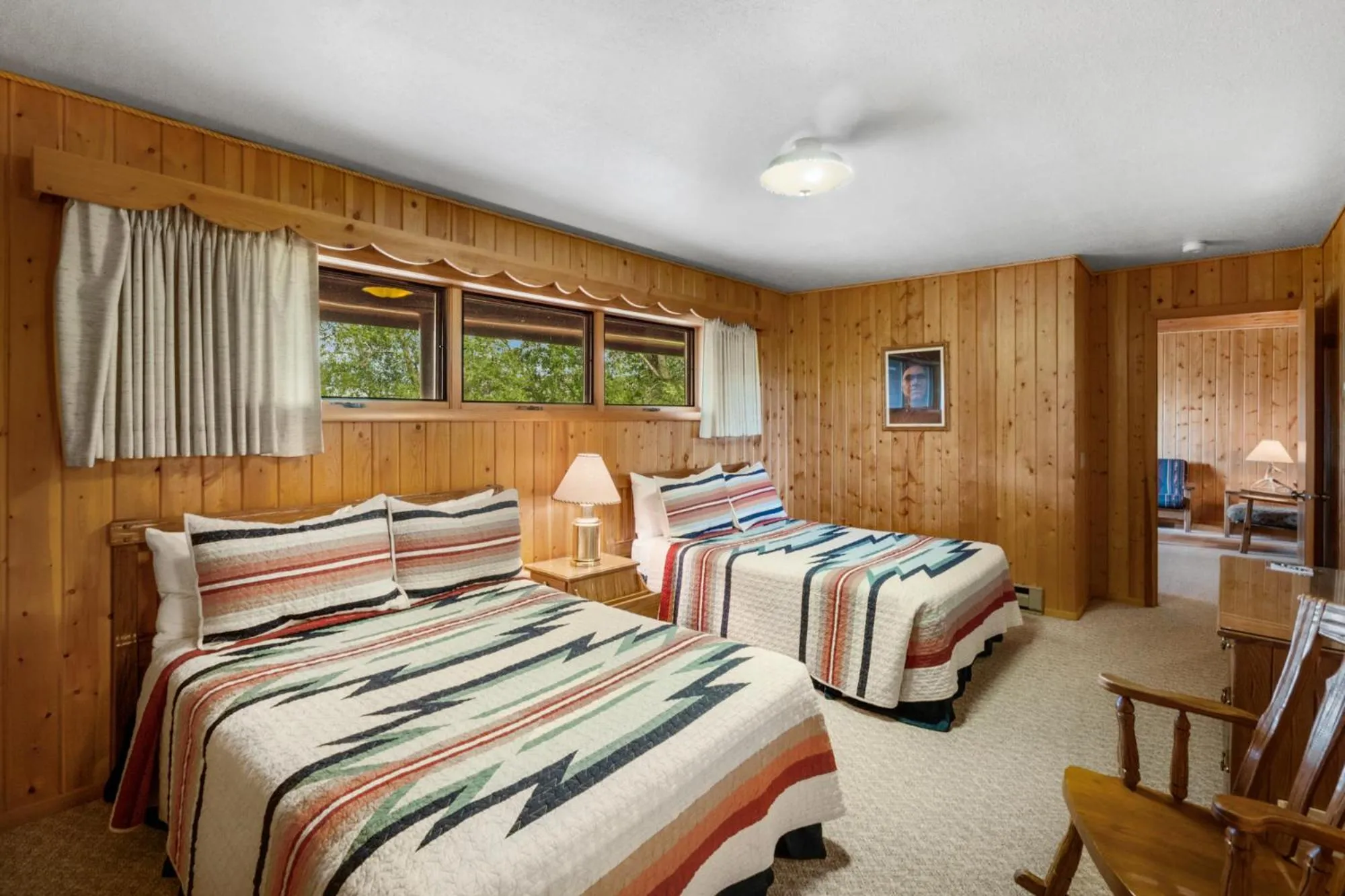 Bed in El Western Cabins & Lodges
