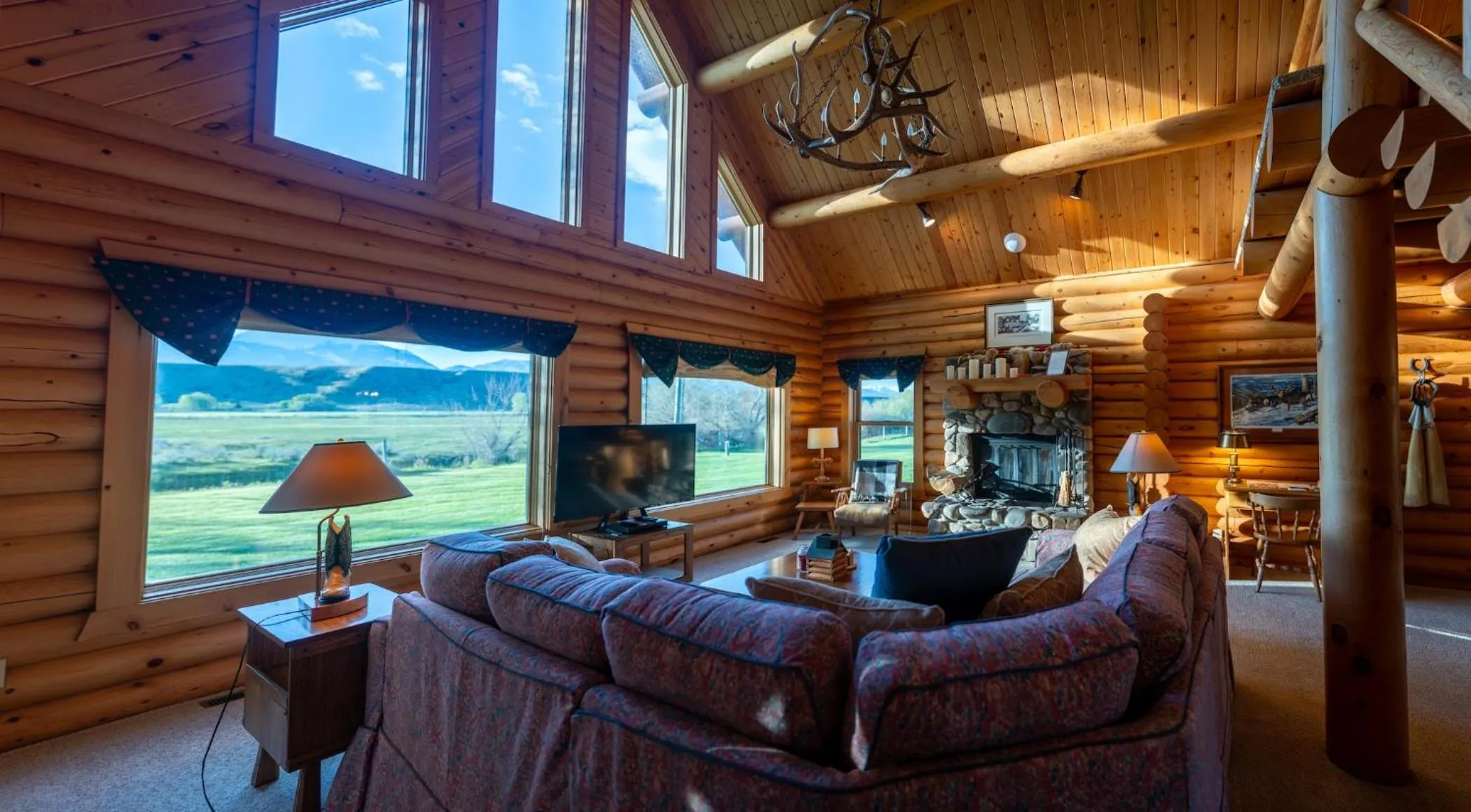 Living room in El Western Cabins & Lodges