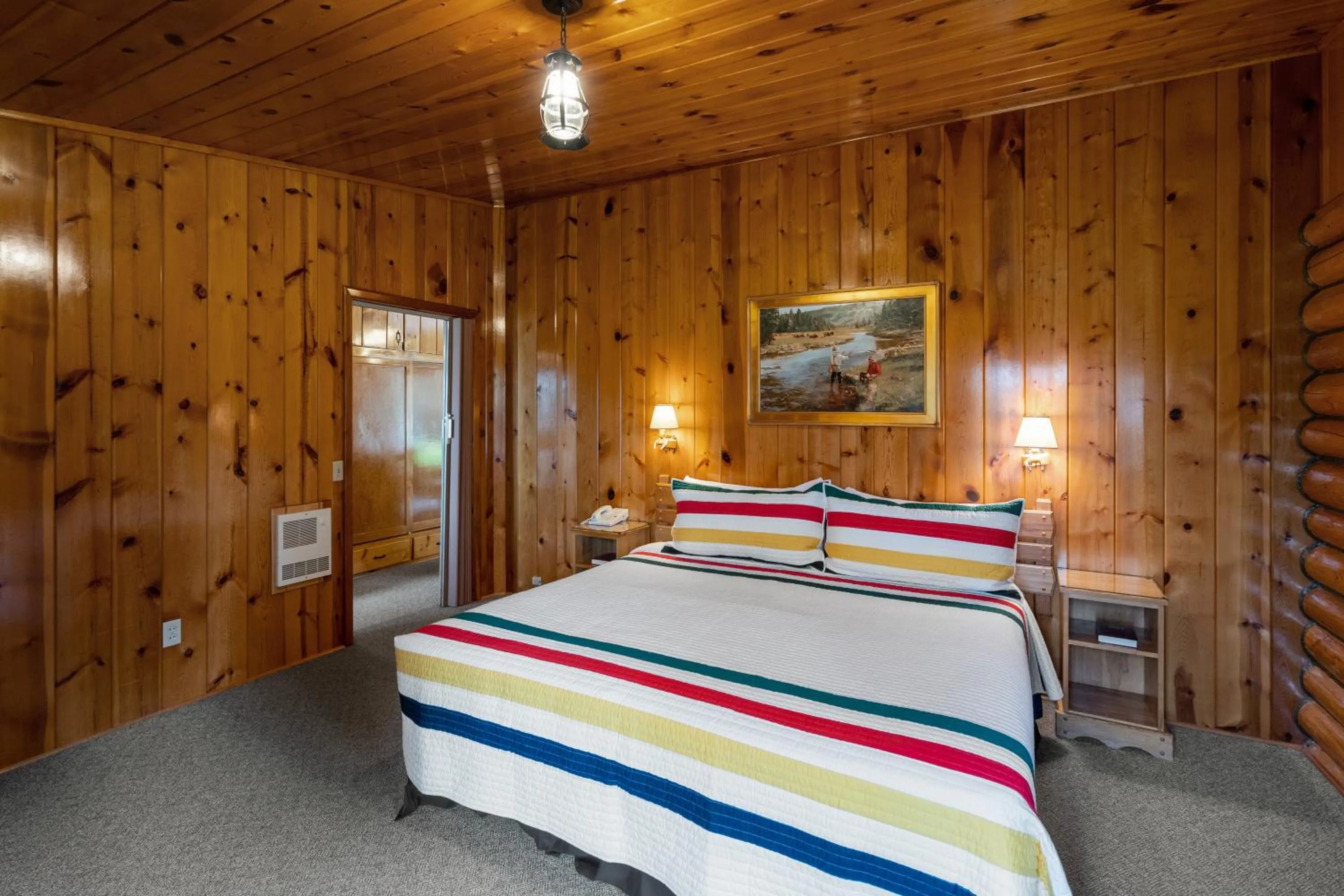Bed in El Western Cabins & Lodges