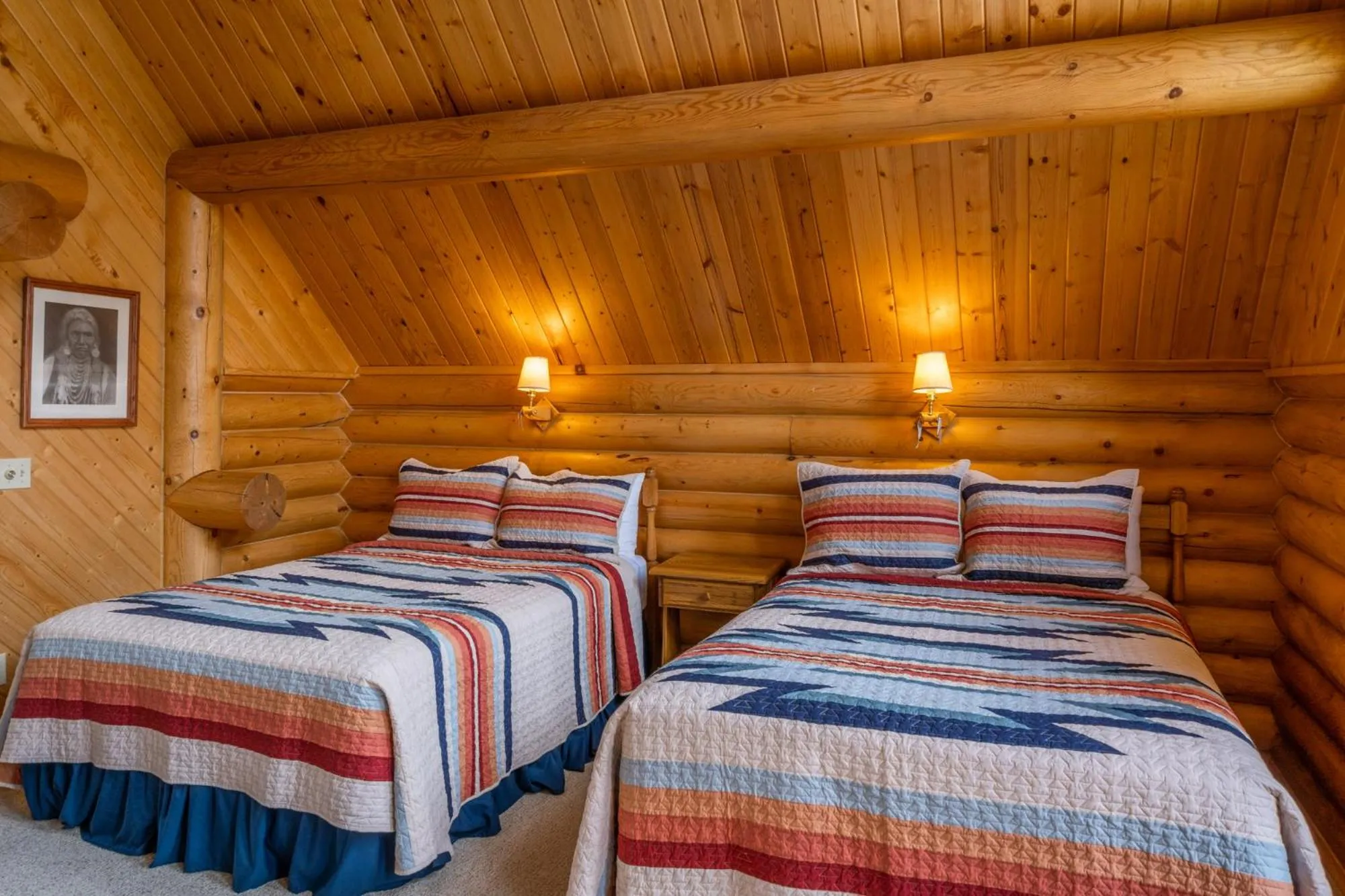 Bed in El Western Cabins & Lodges