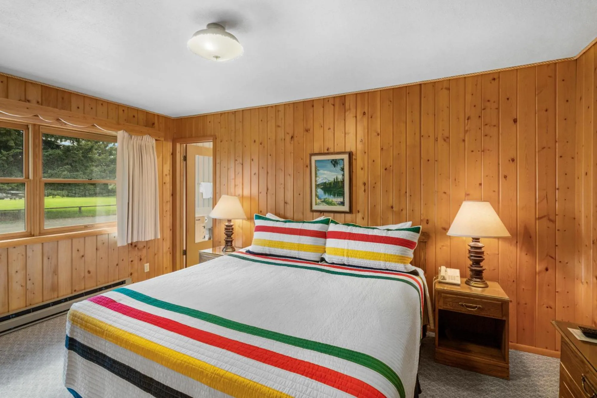 Bed in El Western Cabins & Lodges