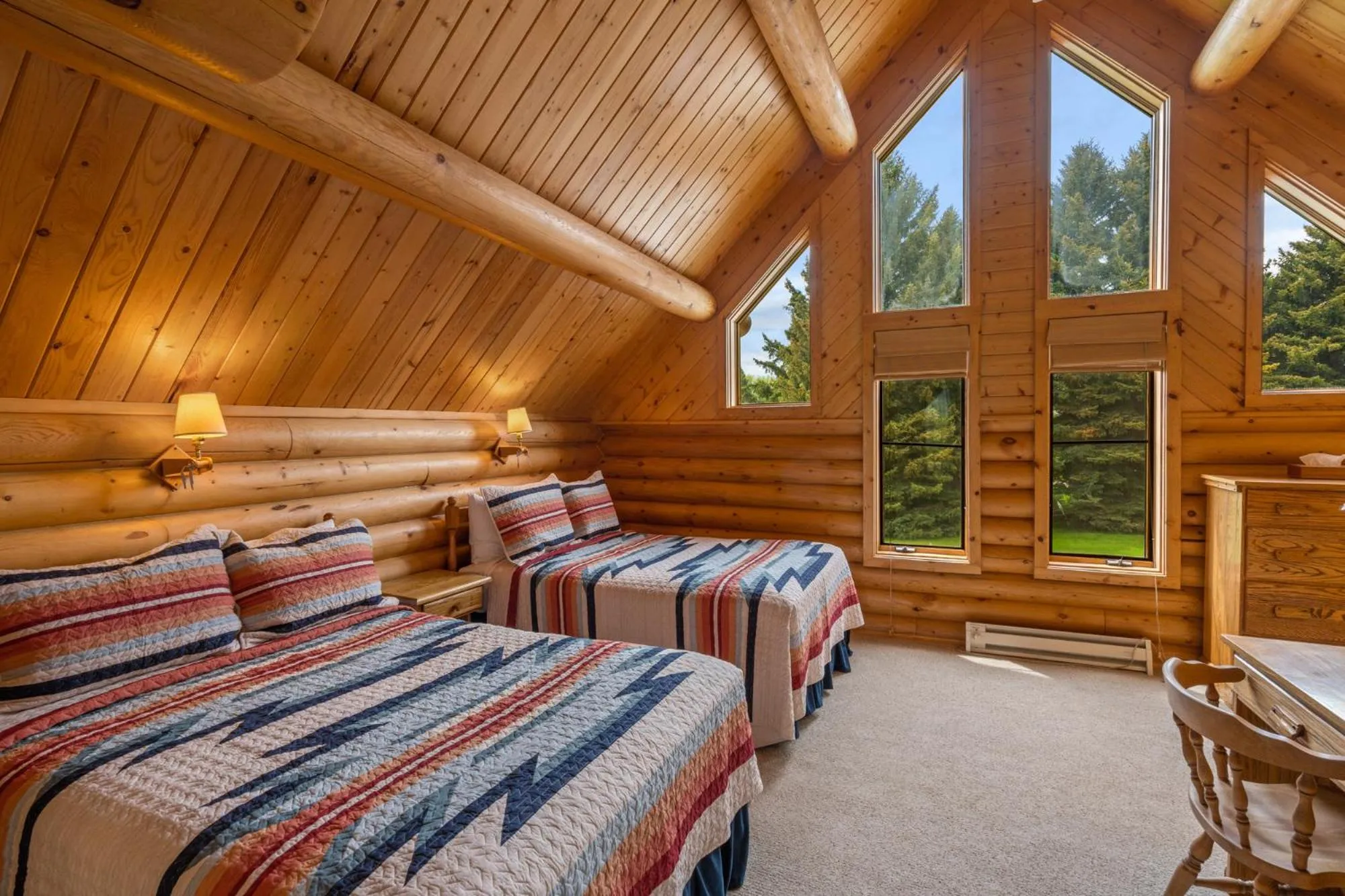 Bed in El Western Cabins & Lodges