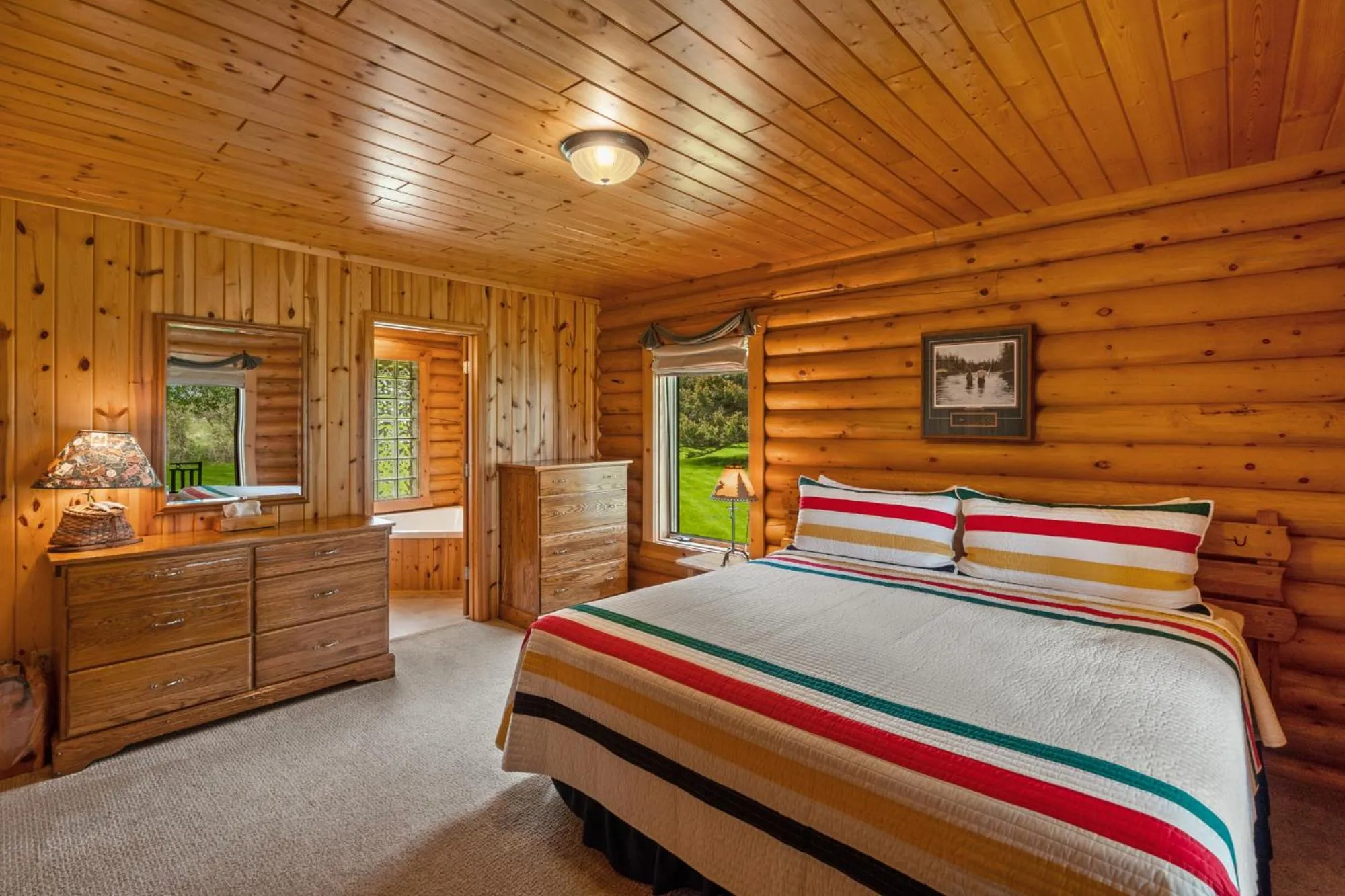 Bed in El Western Cabins & Lodges