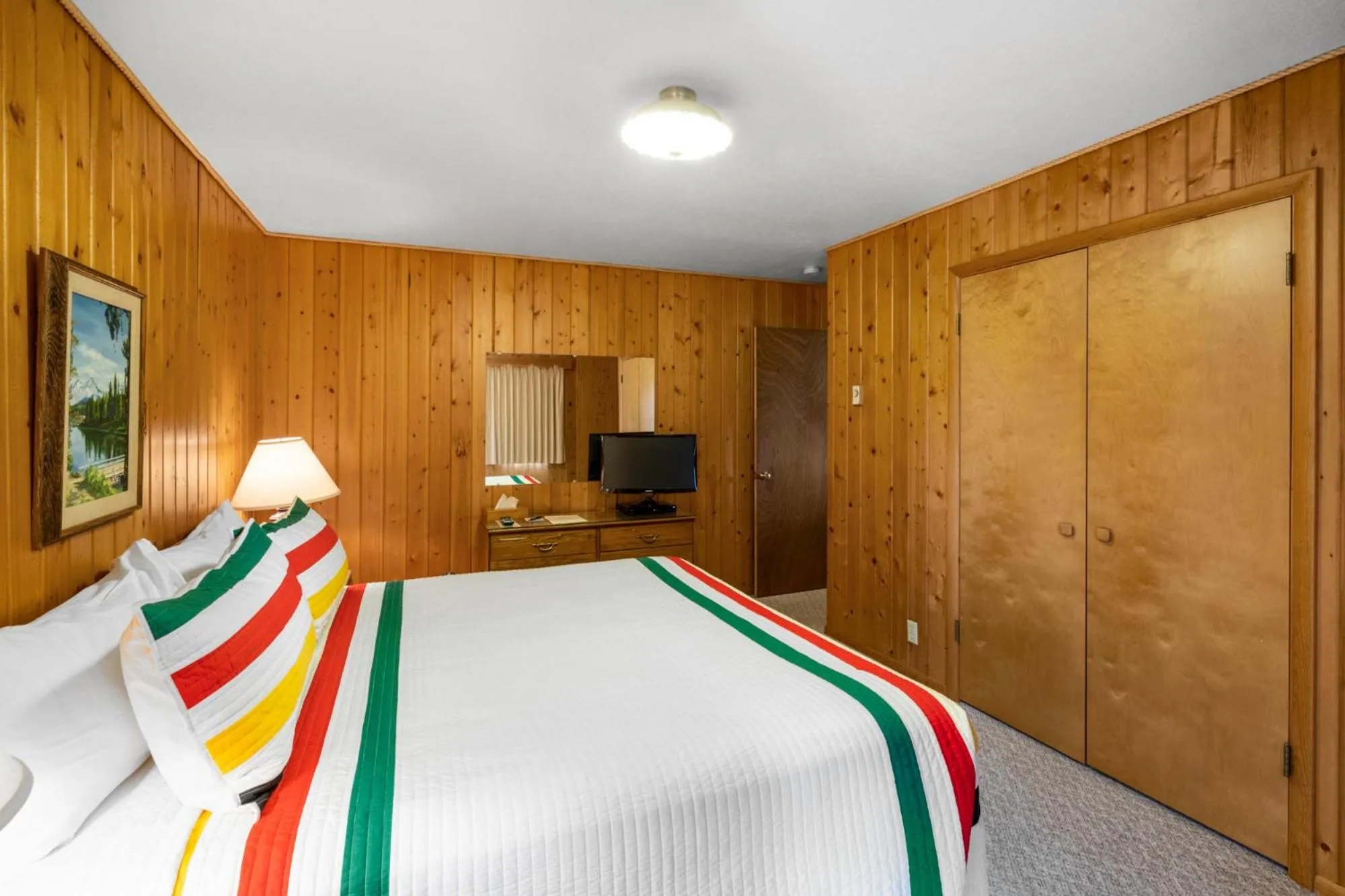 Bed in El Western Cabins & Lodges