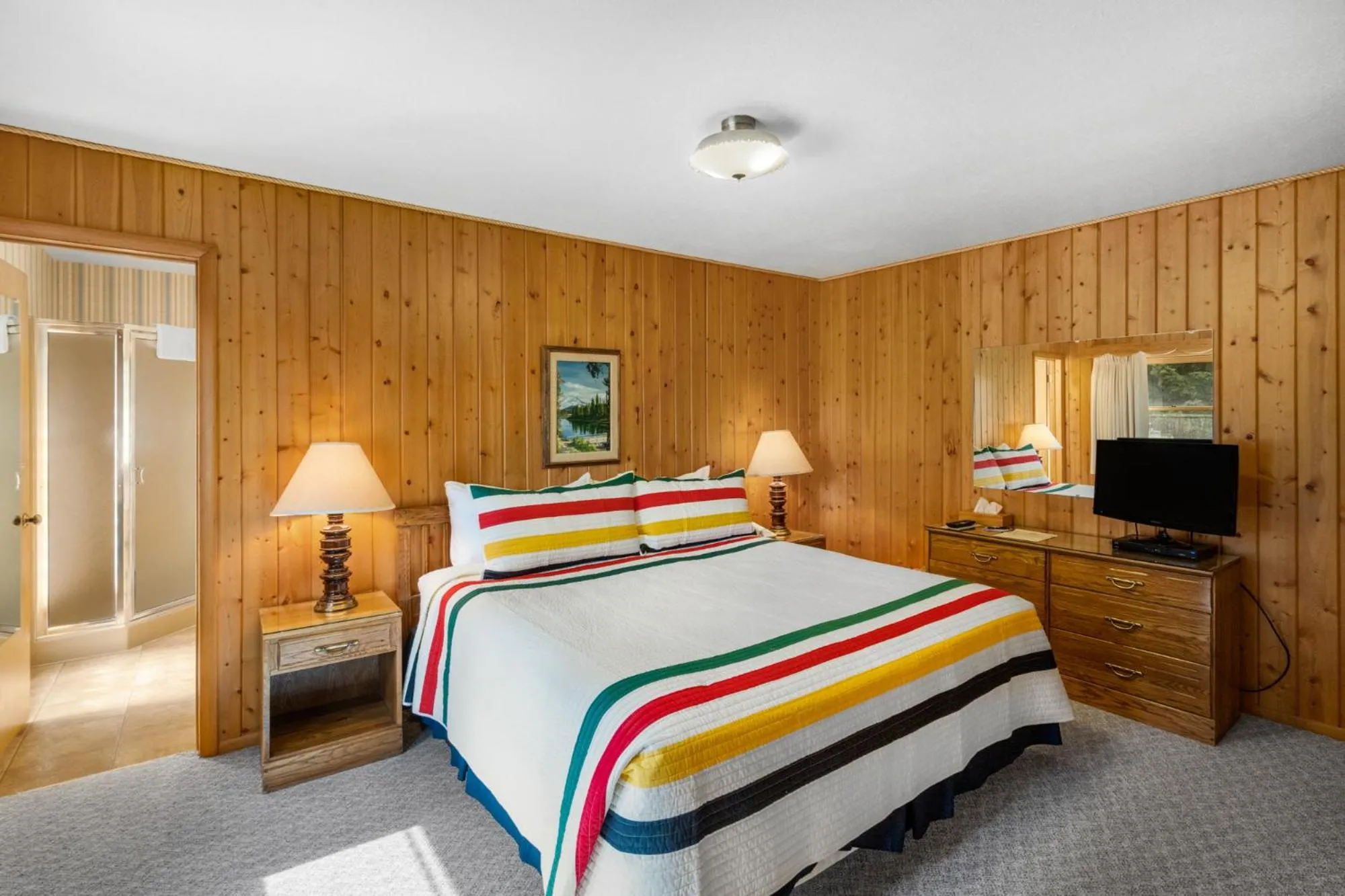 Bed in El Western Cabins & Lodges