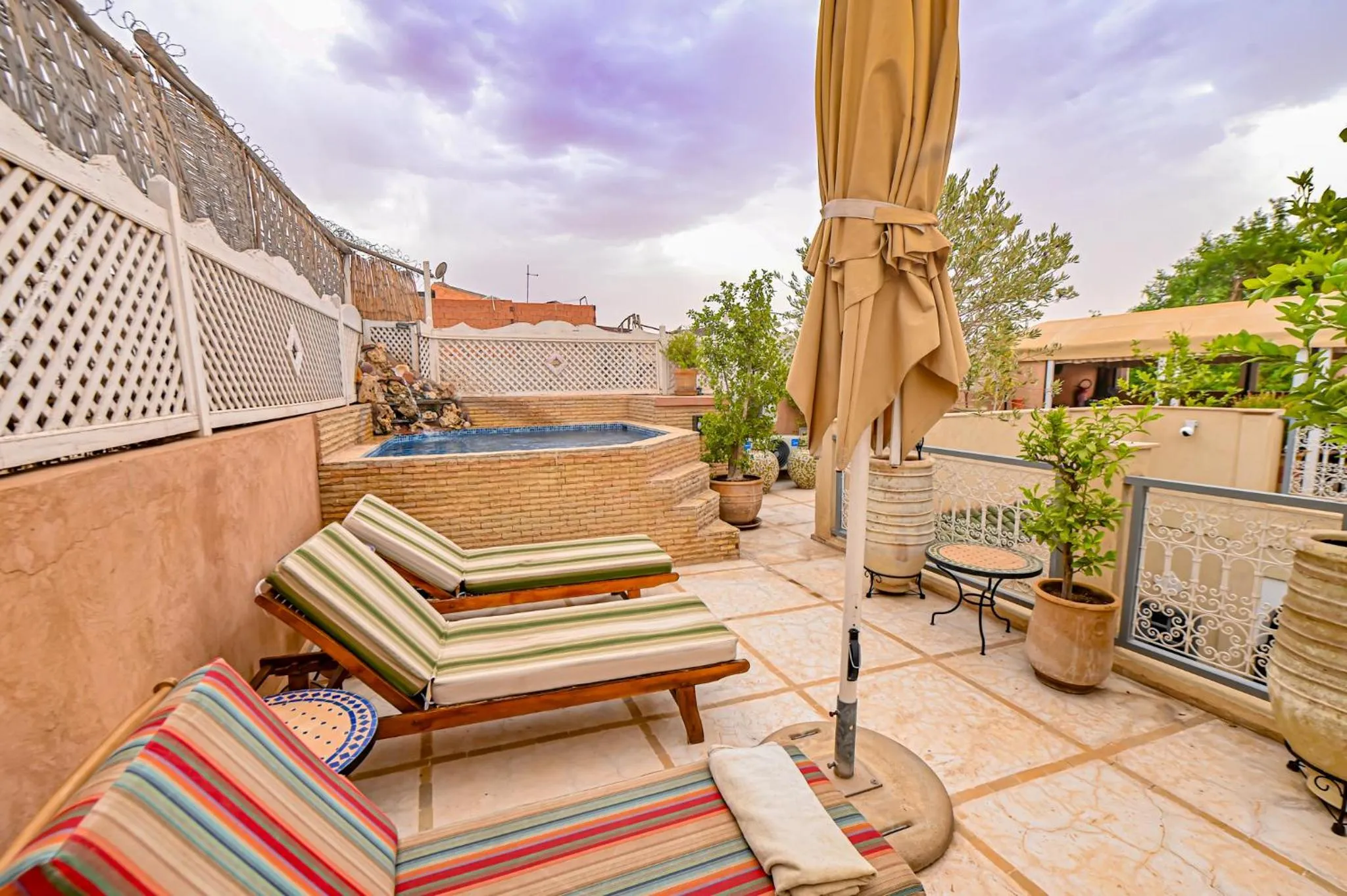 Swimming pool in Riad Matins De Marrakech
