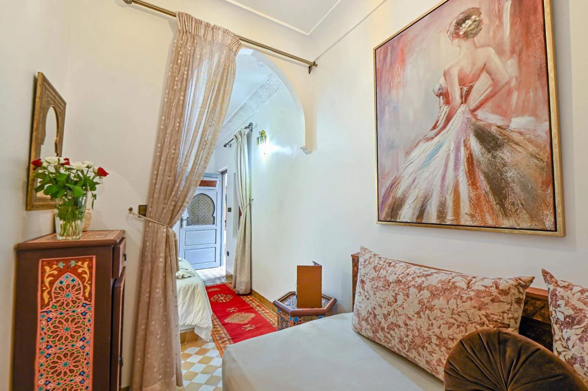 Seating area in Riad Matins De Marrakech