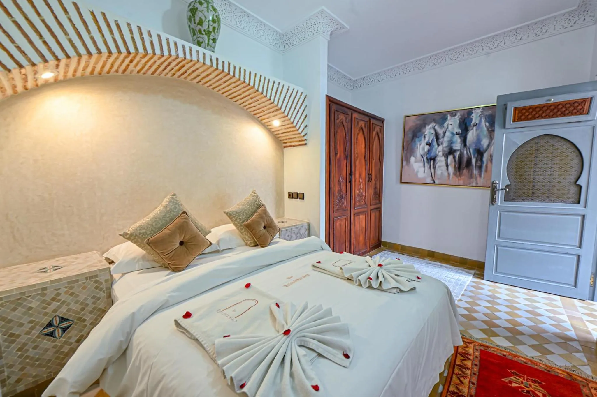 Bedroom, Bed in Riad Matins De Marrakech