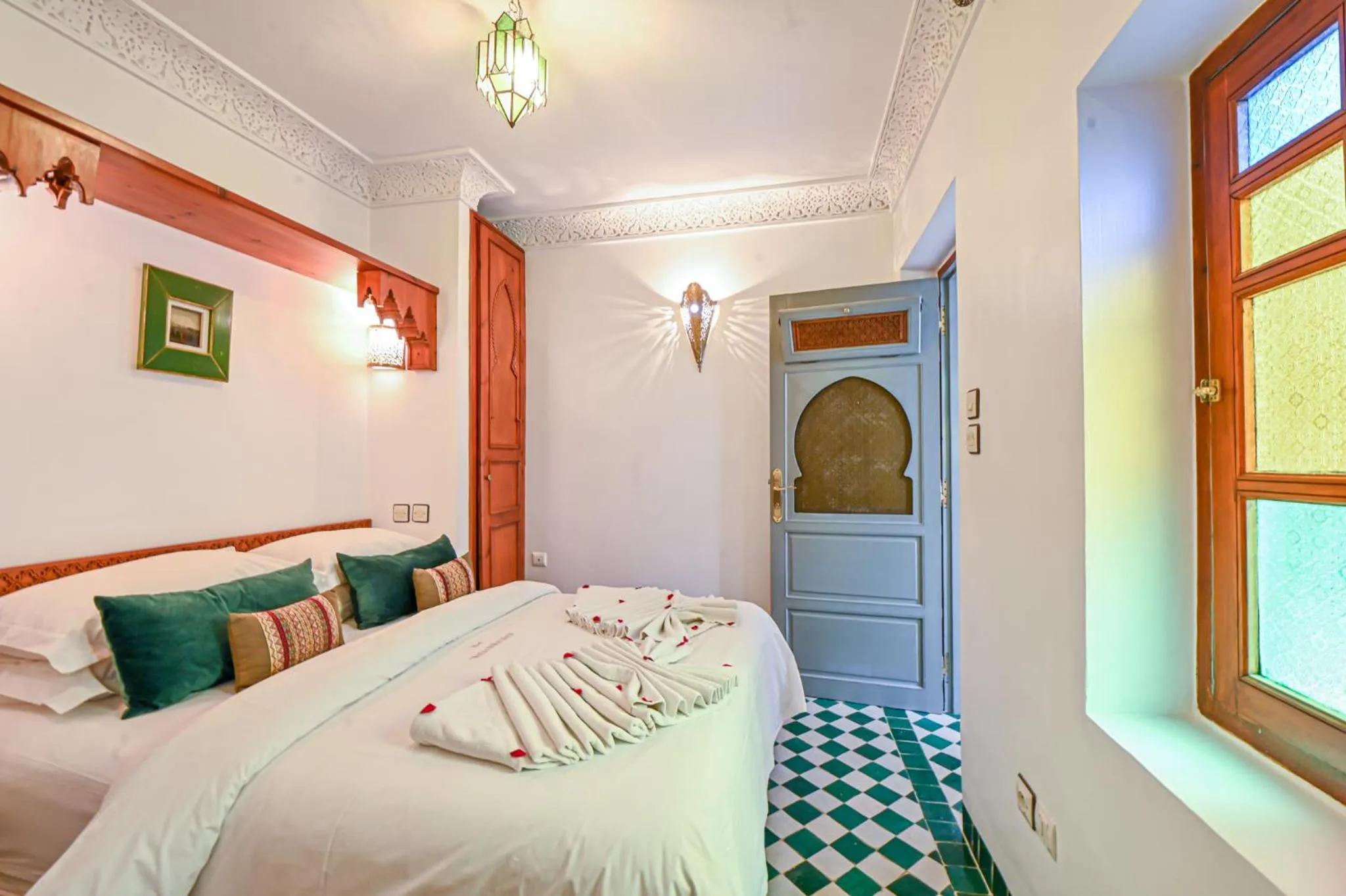 Bedroom, Bed in Riad Matins De Marrakech