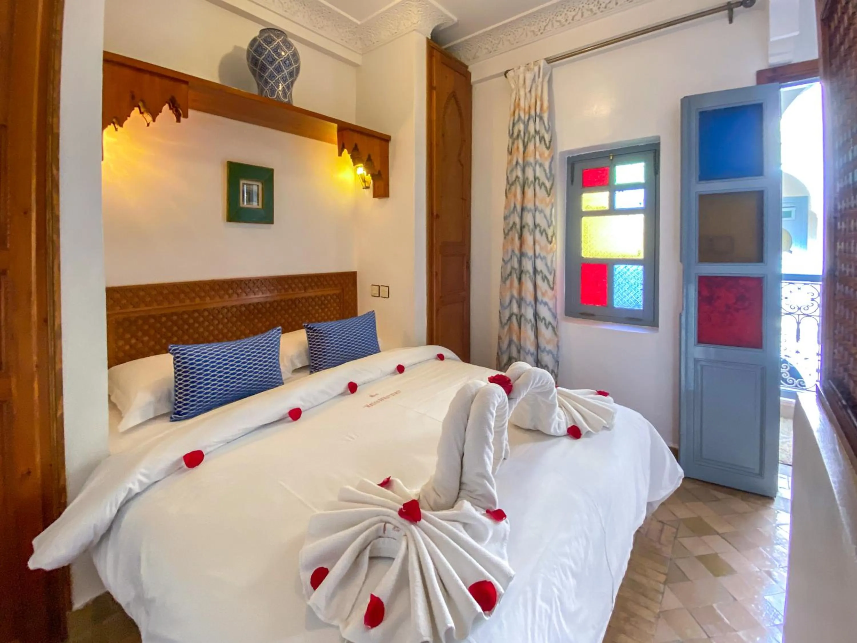 Bed in Riad Matins De Marrakech